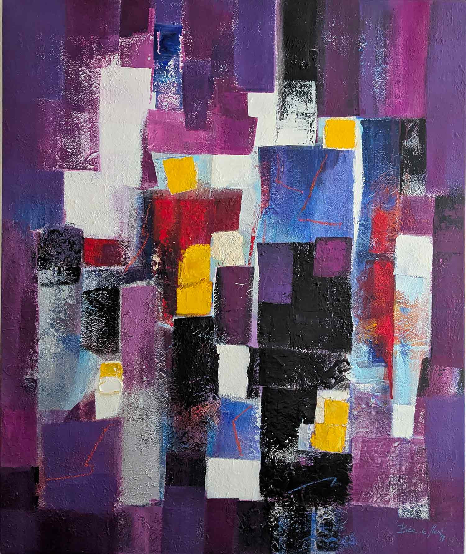 Béa de Mont, Les beaux jours, painting - Artalistic online contemporary art buying and selling gallery