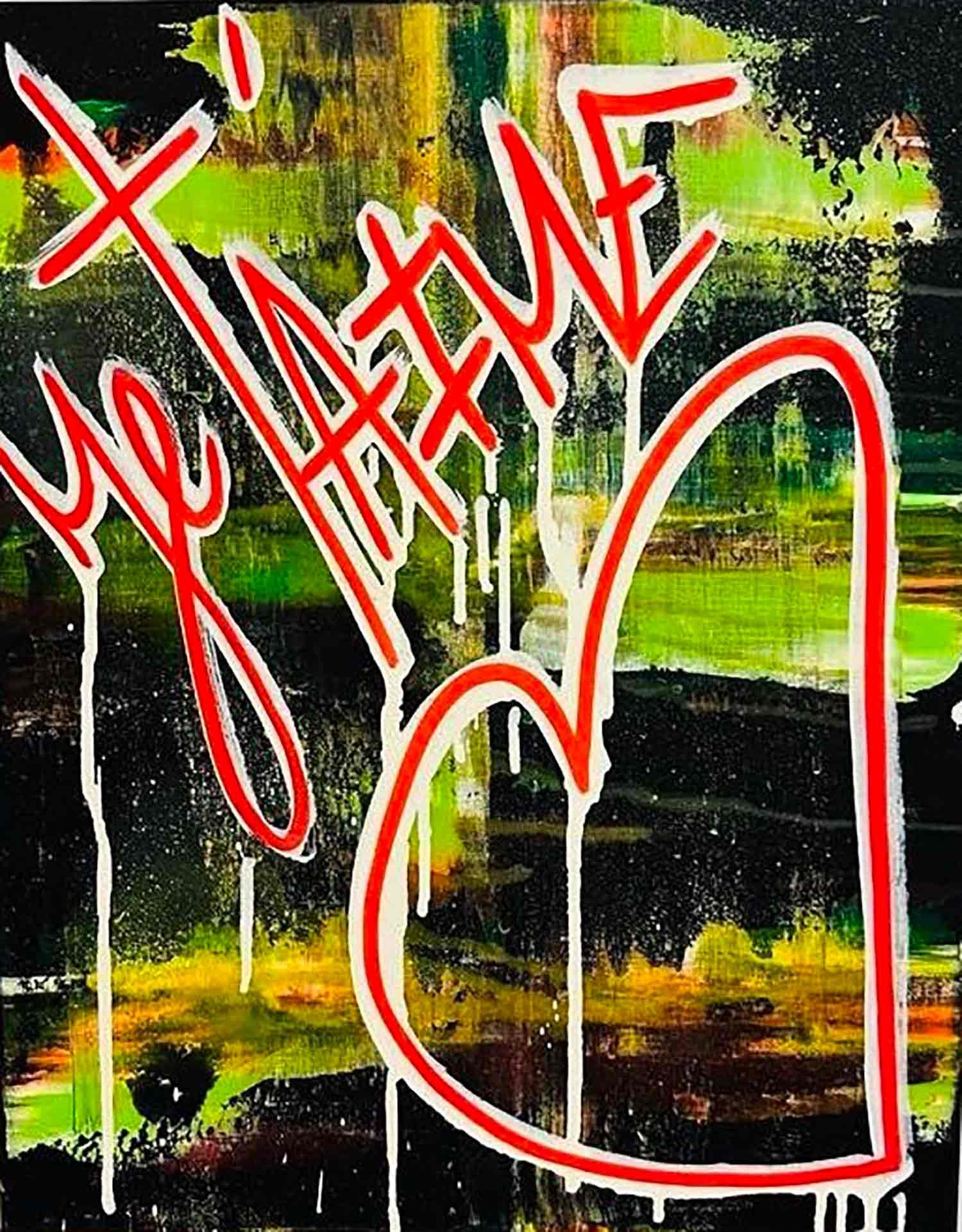 Karl Lagasse, Je t'aime, painting - Artalistic online contemporary art buying and selling gallery