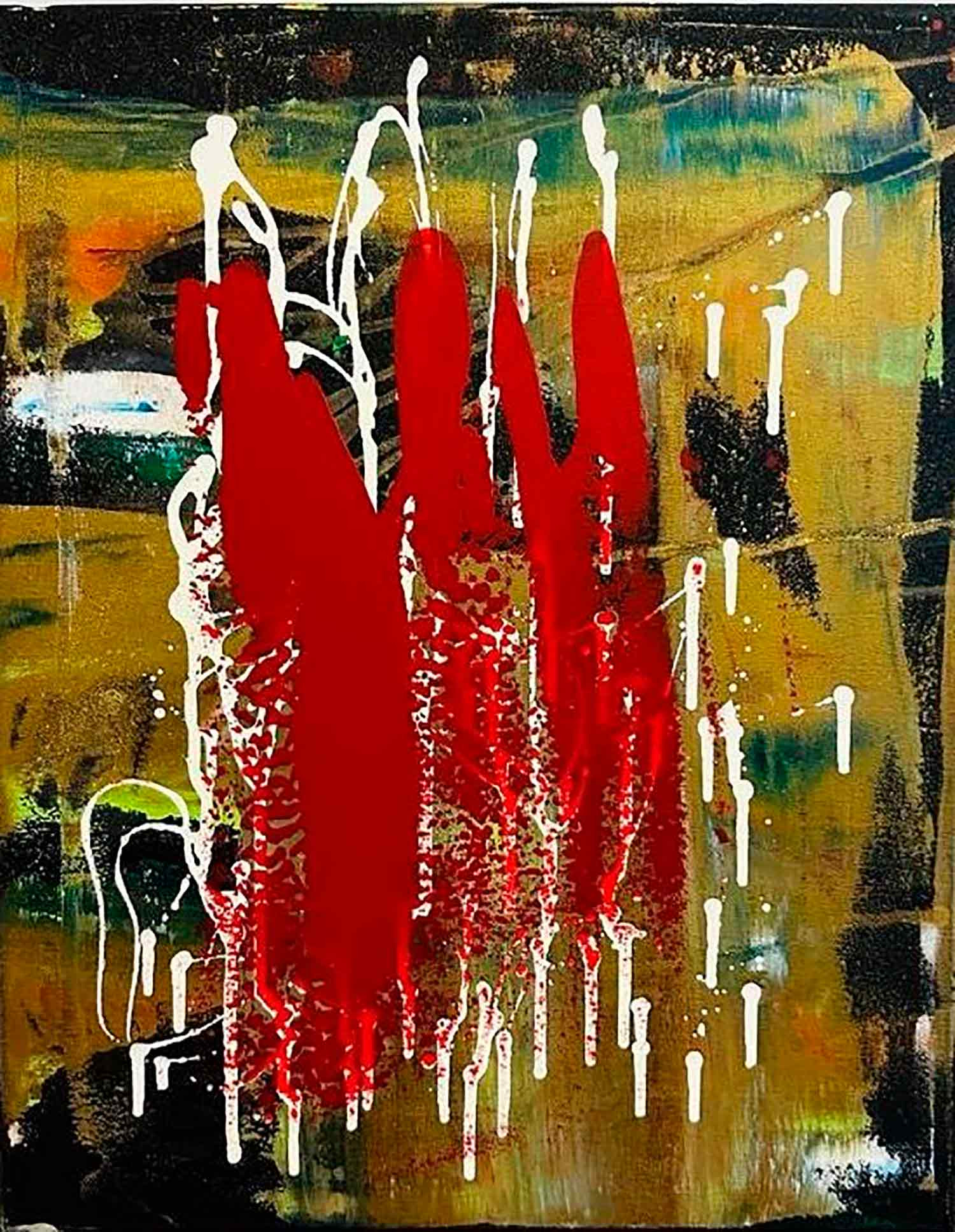 Karl Lagasse, Bella Red, painting - Artalistic online contemporary art buying and selling gallery