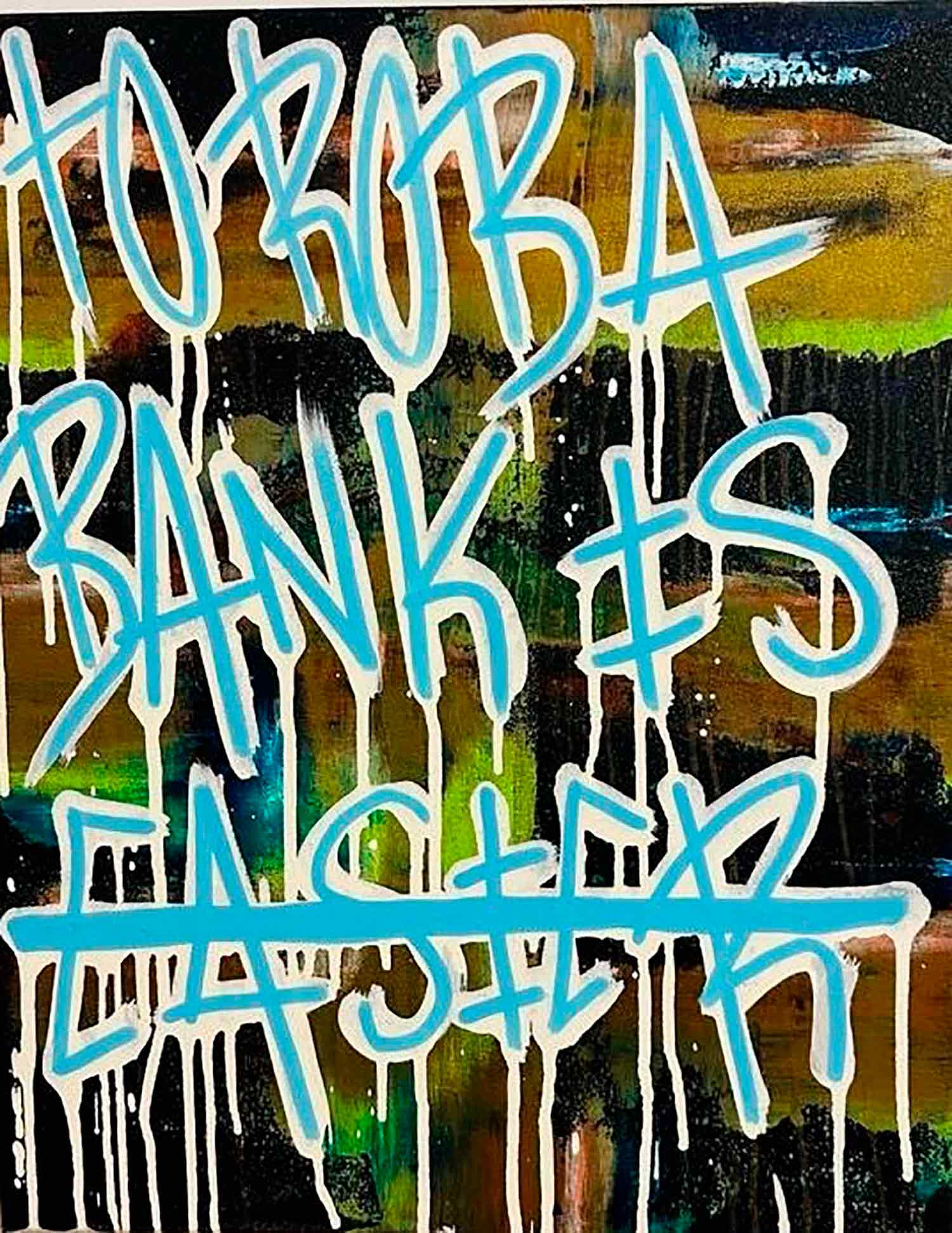 Karl Lagasse, To rob a bank is, painting - Artalistic online contemporary art buying and selling gallery