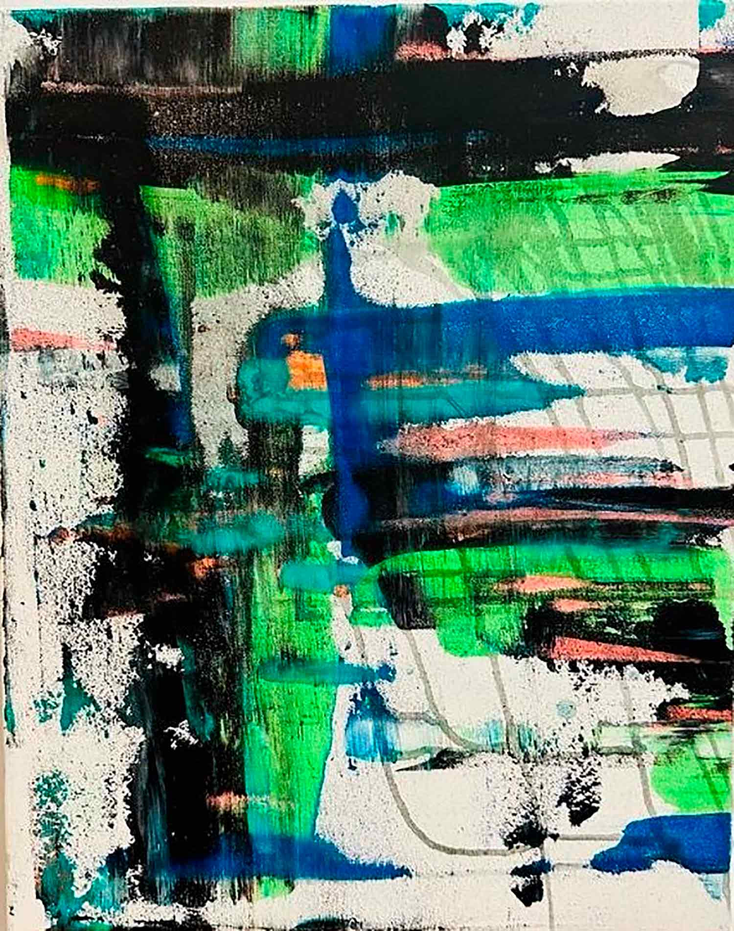 Karl Lagasse, Bleu style, painting - Artalistic online contemporary art buying and selling gallery