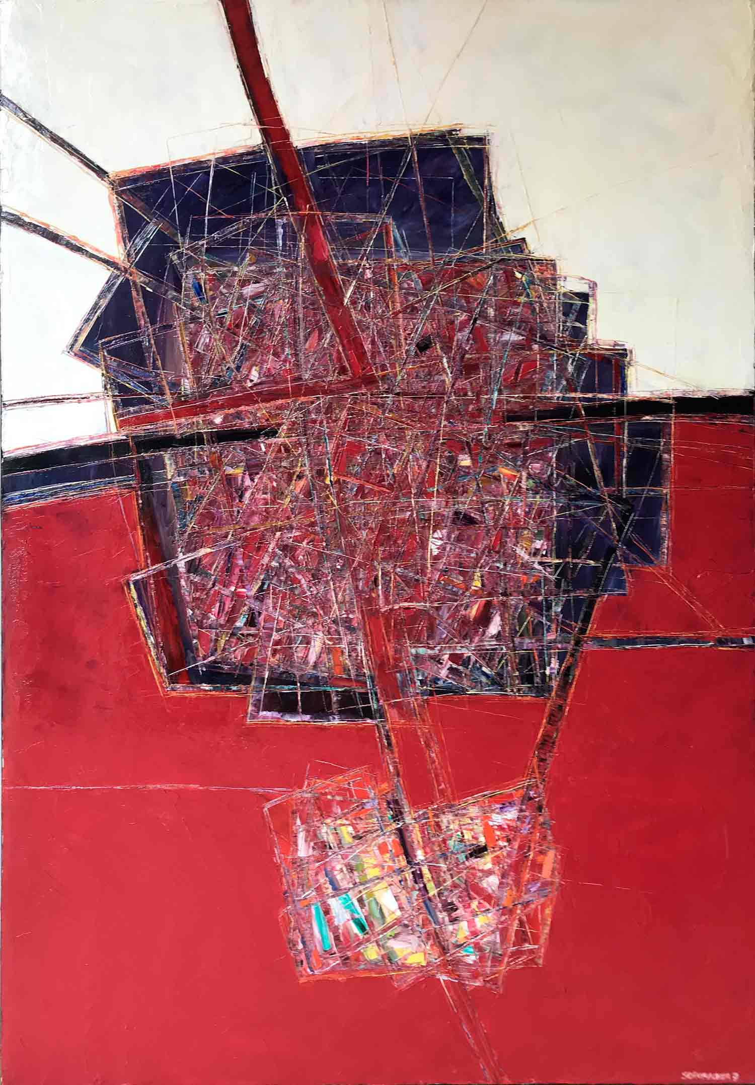 Michel Shumacher, enfouissement pittoresque, painting - Artalistic online contemporary art buying and selling gallery