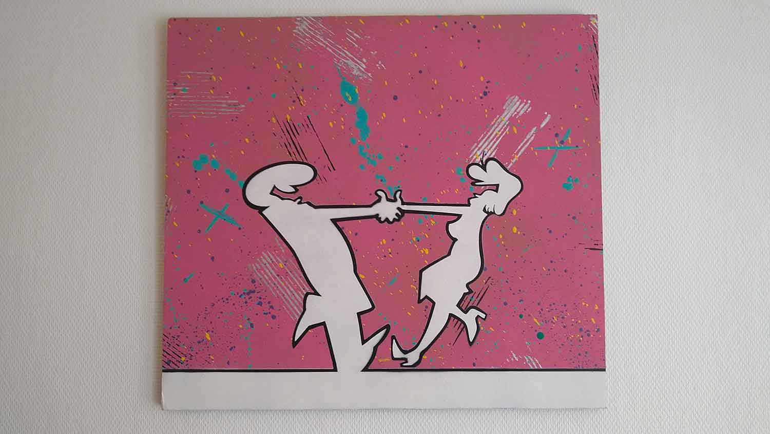 Aiiroh, Linea happy couple, painting - Artalistic online contemporary art buying and selling gallery