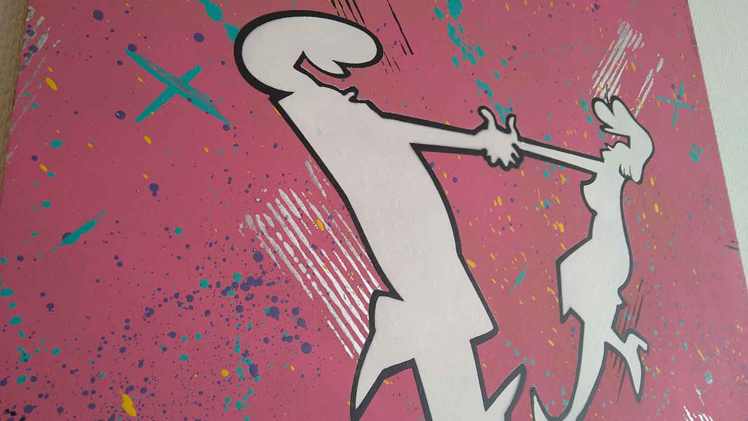 Aiiroh, Linea happy couple, painting - Artalistic online contemporary art buying and selling gallery
