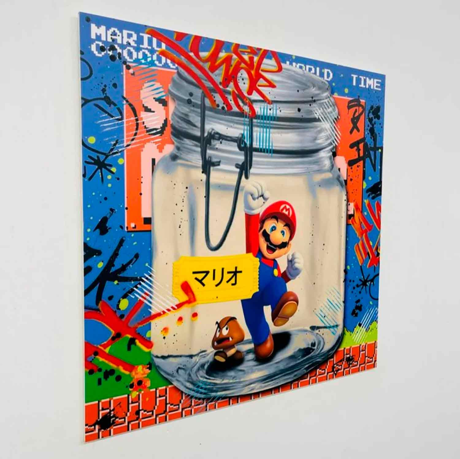 Aiiroh, Preserve Mario Bros, painting - Artalistic online contemporary art buying and selling gallery