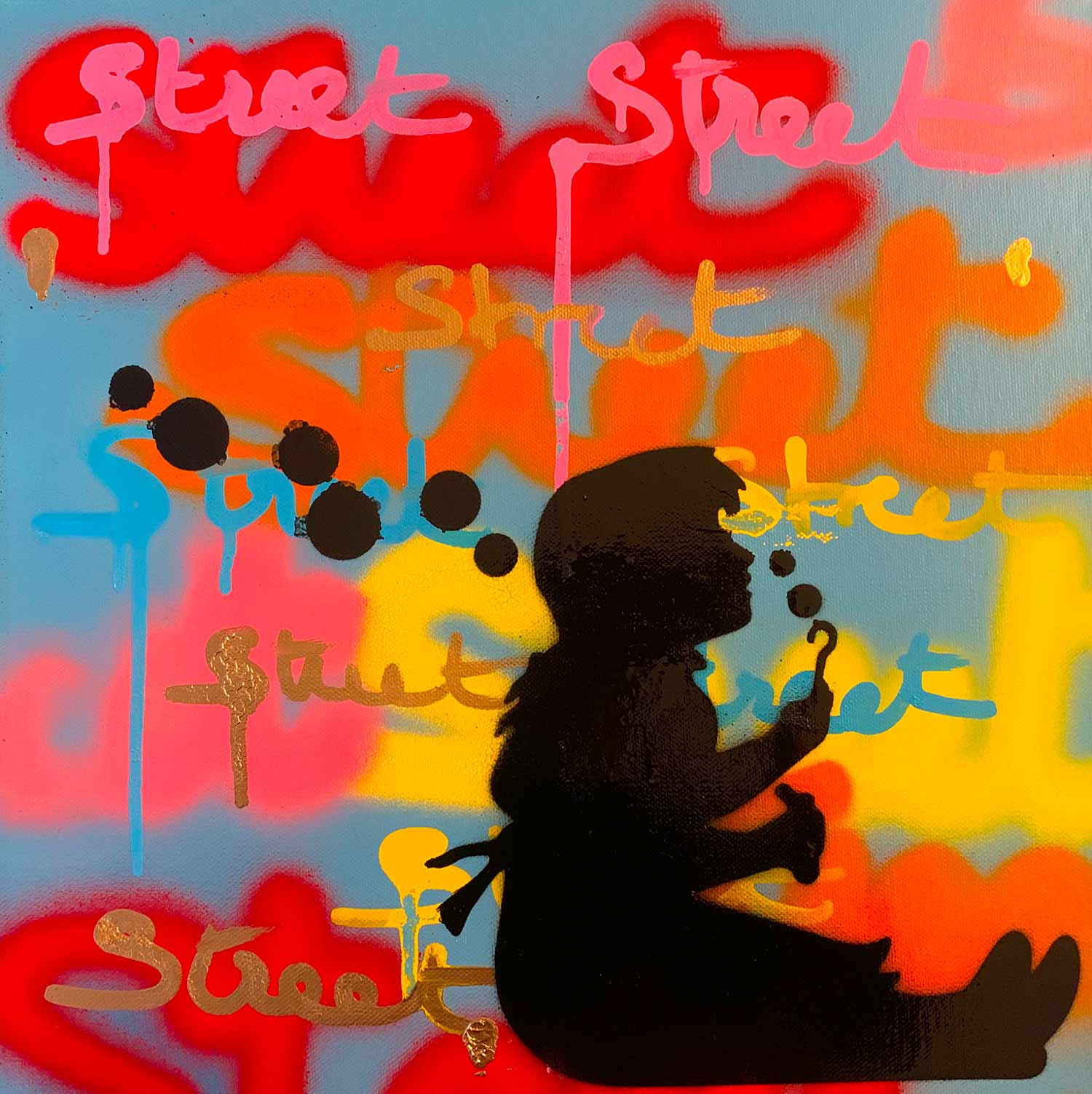 Andrea Van der Hoeven, little girl, painting - Artalistic online contemporary art buying and selling gallery