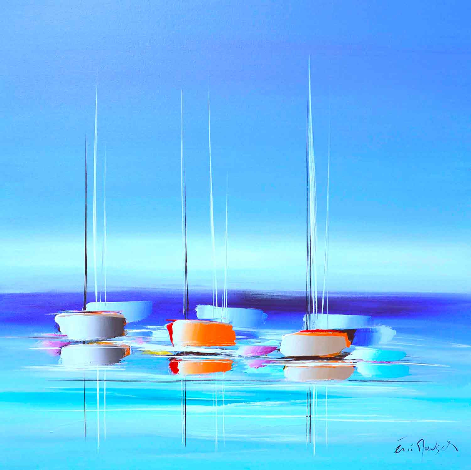 Eric Munsch, Voyage en outre mer, painting - Artalistic online contemporary art buying and selling gallery