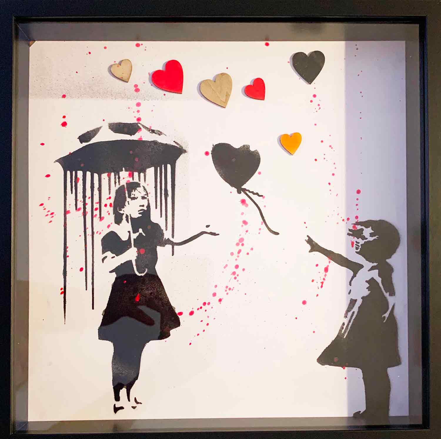 Rose, raining, painting - Artalistic online contemporary art buying and selling gallery