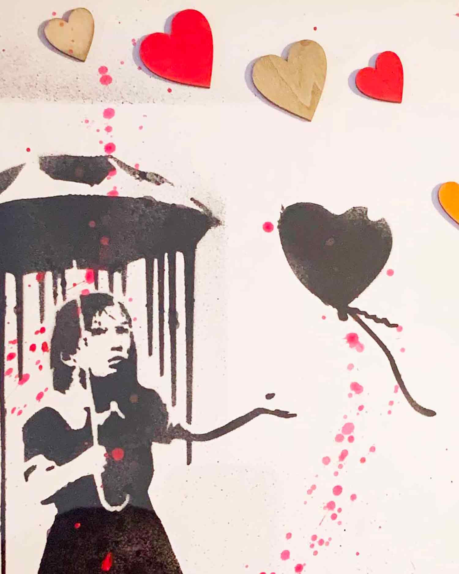 Rose, raining, painting - Artalistic online contemporary art buying and selling gallery