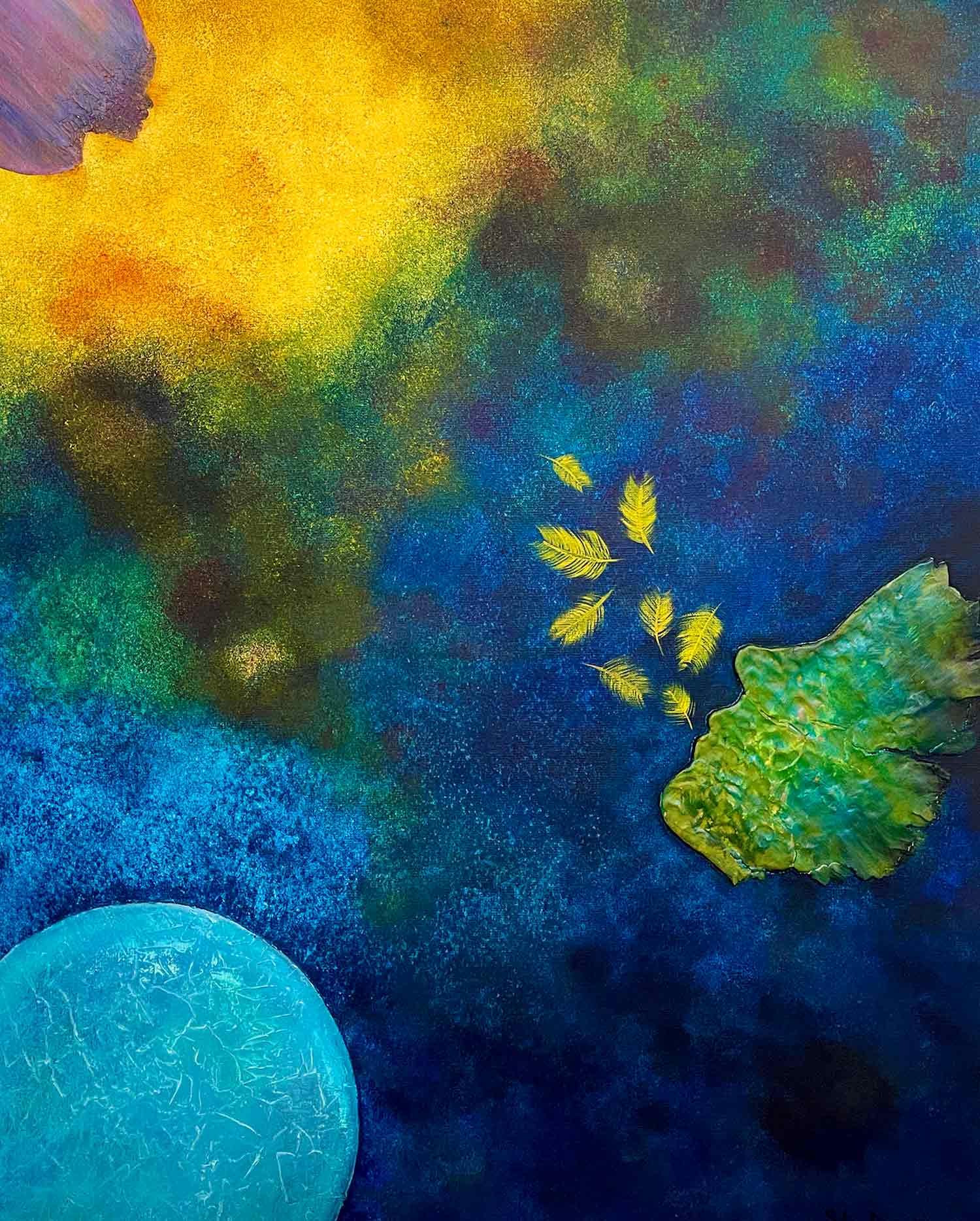 Sylvie Degardin, Les éléments, painting - Artalistic online contemporary art buying and selling gallery
