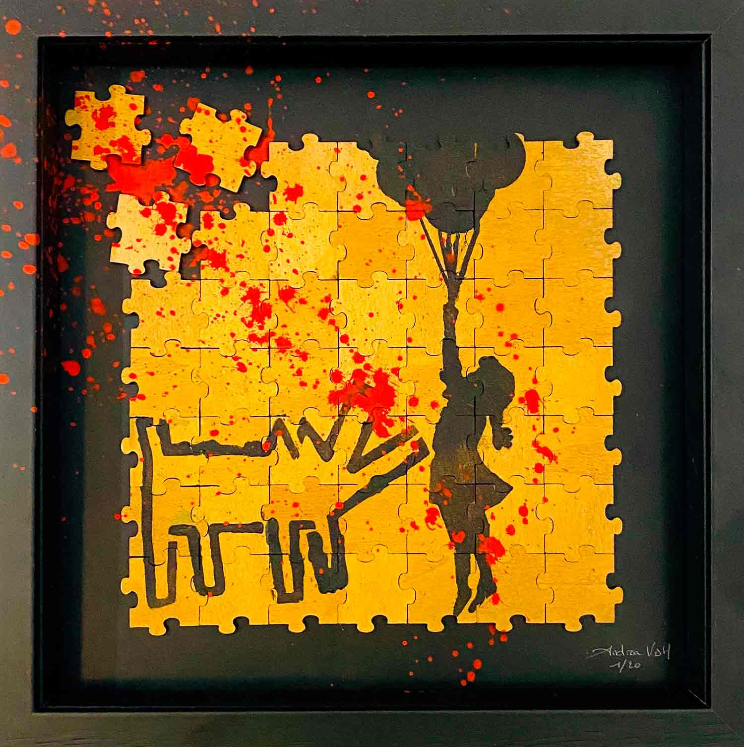 Andrea Van Der Hoeven, Puzzle Park, painting - Artalistic online contemporary art buying and selling gallery