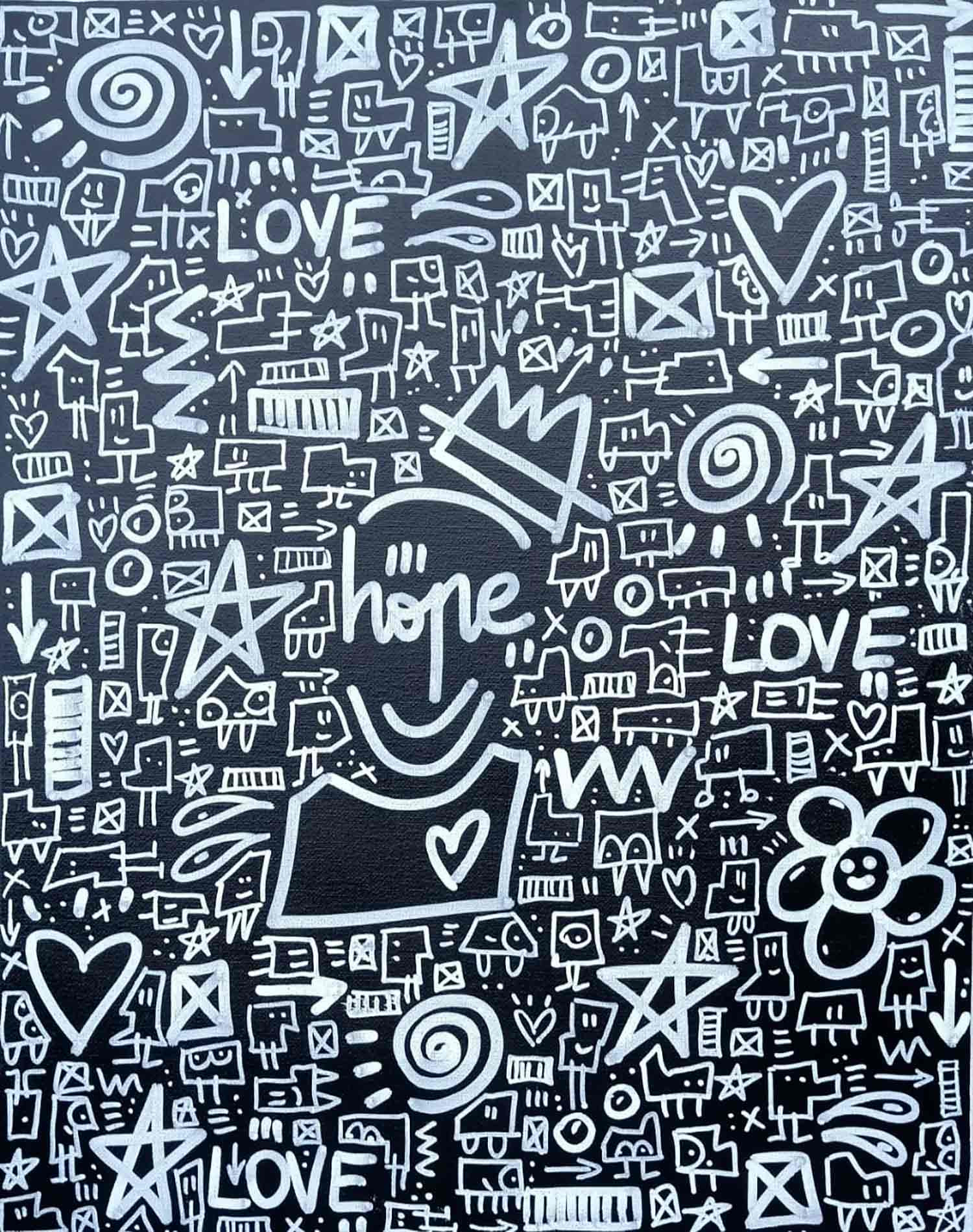 mr Hope, King Mr Hope, painting - Artalistic online contemporary art buying and selling gallery