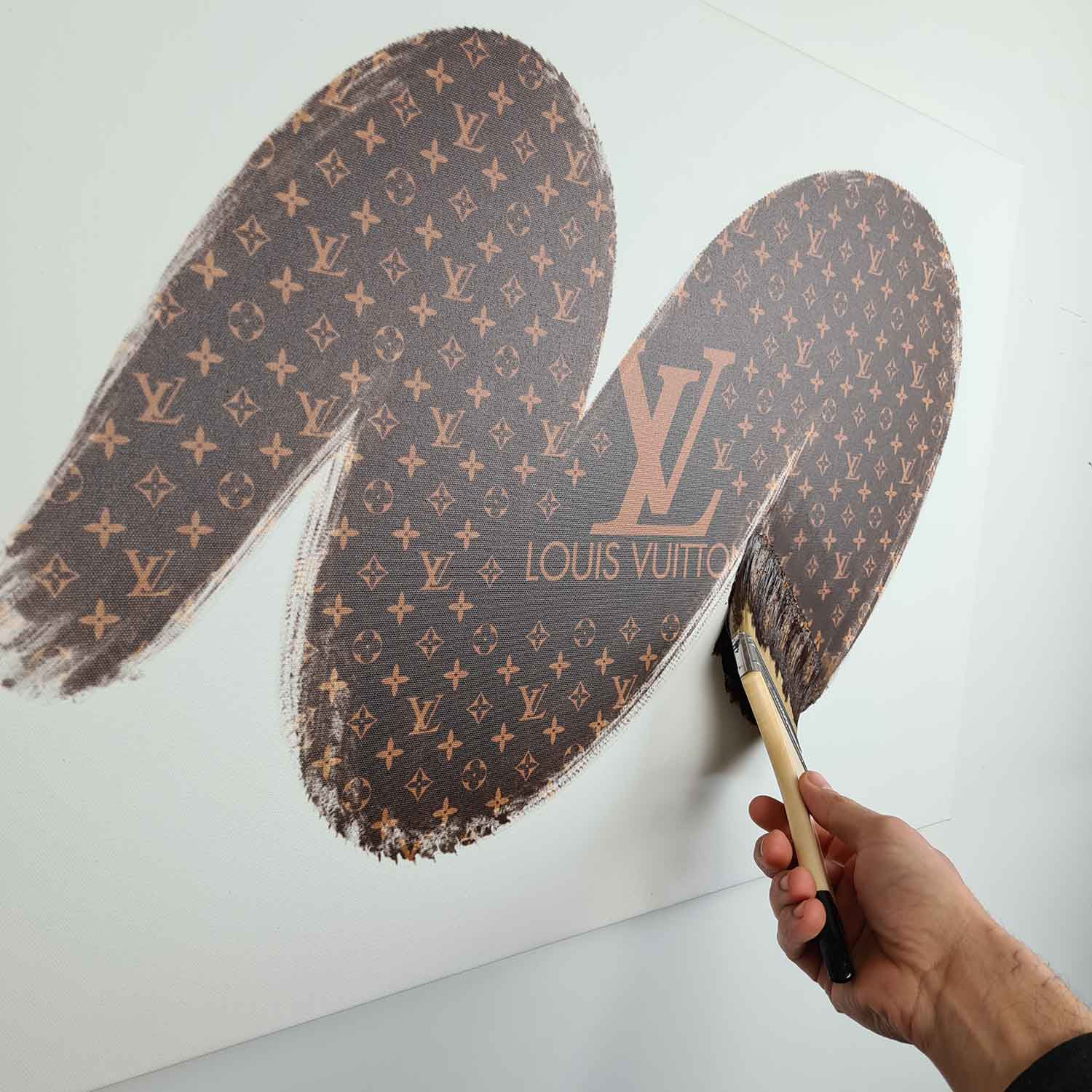Contemporary Art - Mixed media on canvas - Déjà-vu Louis Vuitton - Santicri