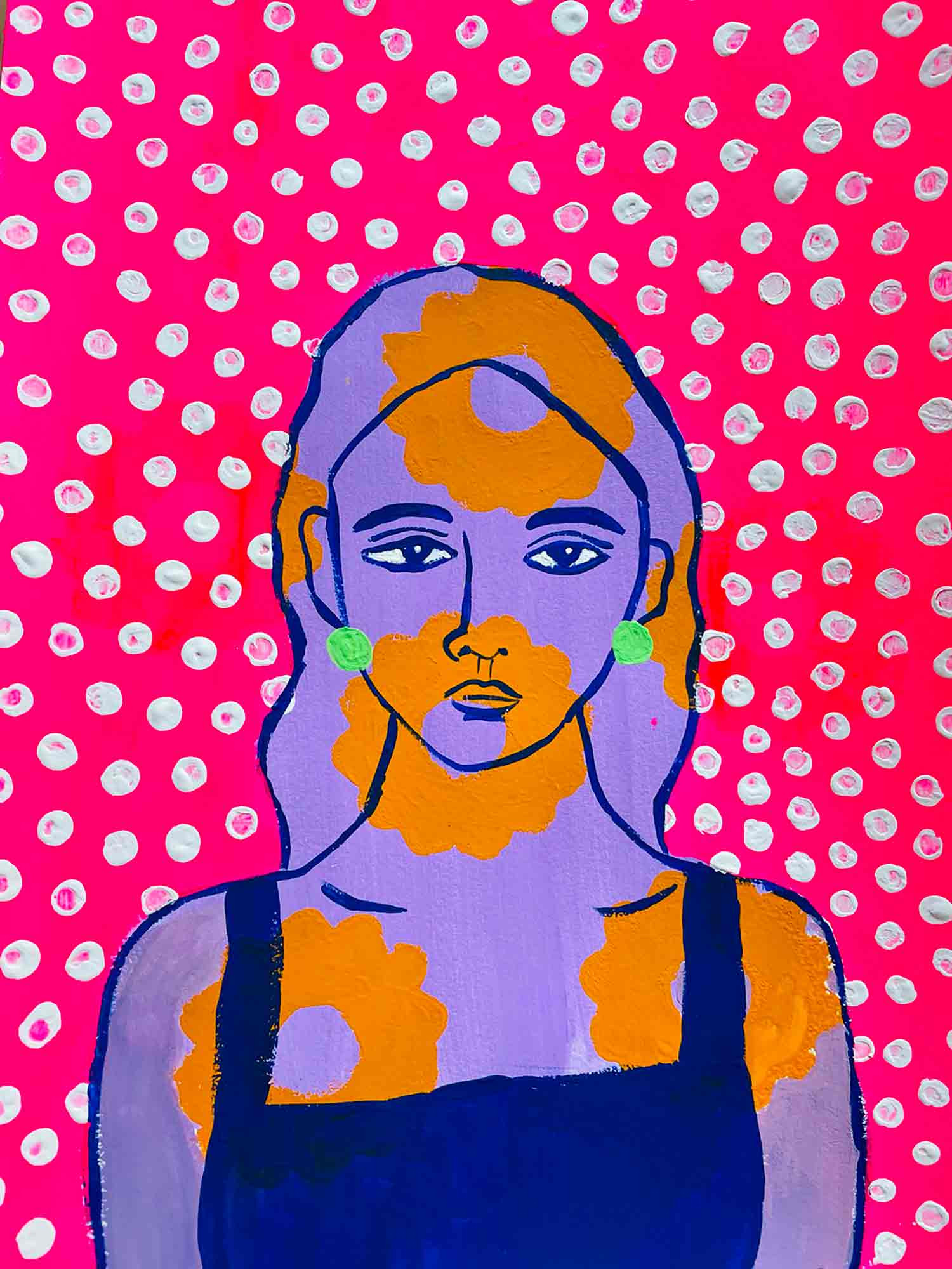 Maud Louviot, Mila, painting - Artalistic online contemporary art buying and selling gallery