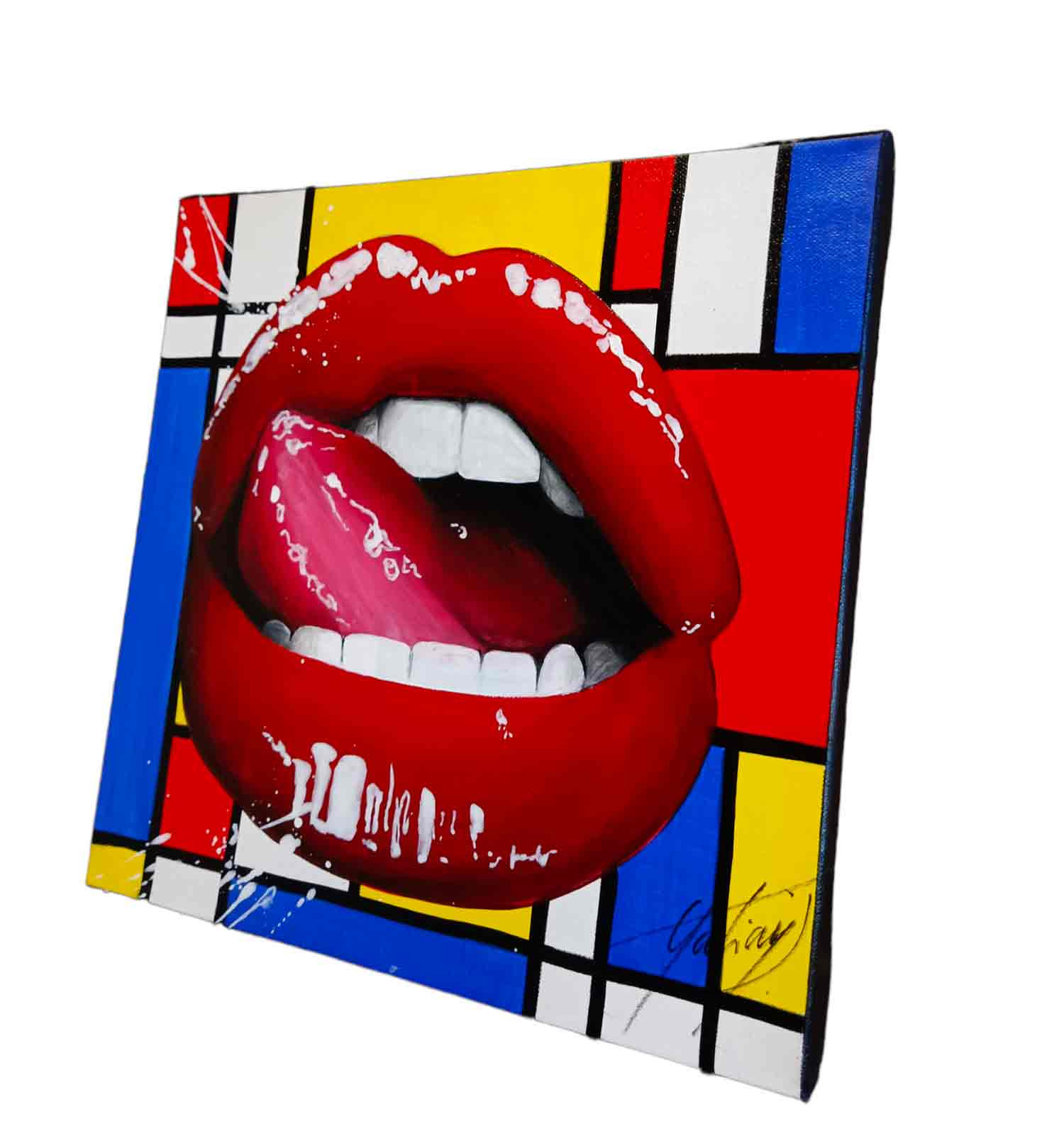 Julie Galiay, Mondrian désir, painting - Artalistic online contemporary art buying and selling gallery