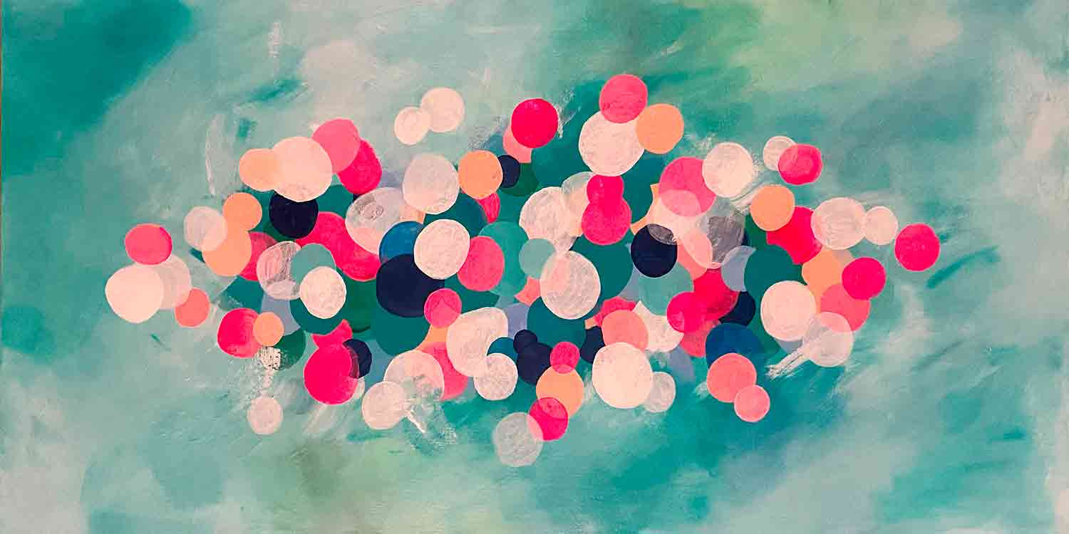 Inès D, Ebullition, painting - Artalistic online contemporary art buying and selling gallery