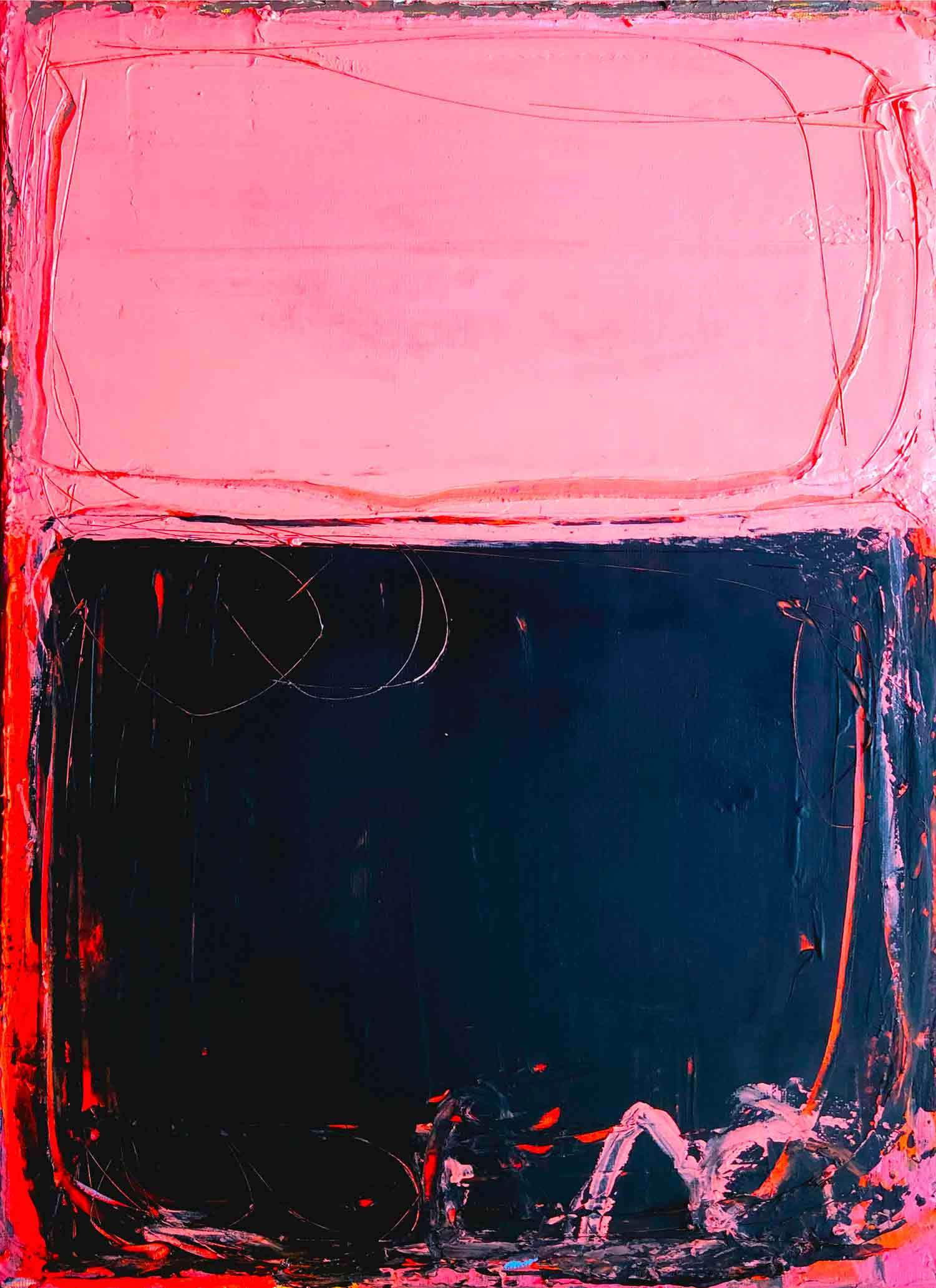 M.Garcia, black heart, painting - Artalistic online contemporary art buying and selling gallery