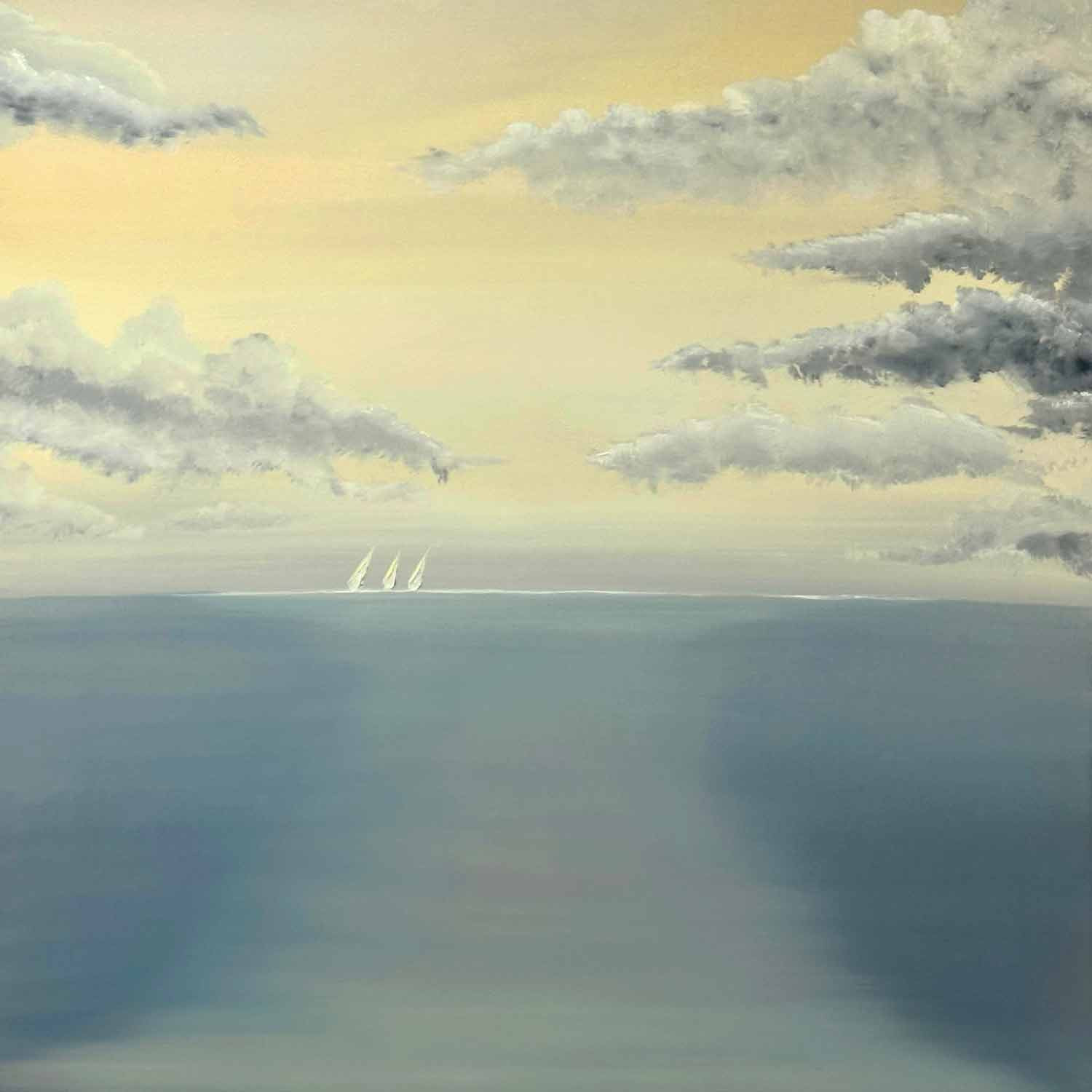 Caroline Caroulet, Les voileuses, painting - Artalistic online contemporary art buying and selling gallery