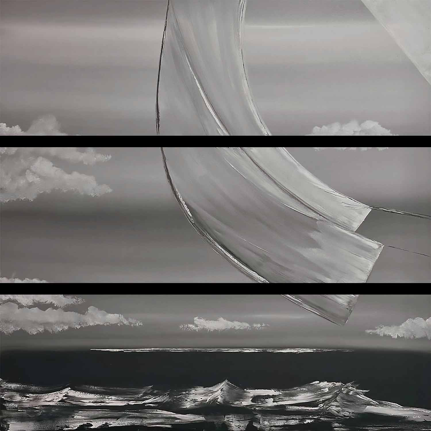Caroline Couralet, Spi triptyque, painting - Artalistic online contemporary art buying and selling gallery