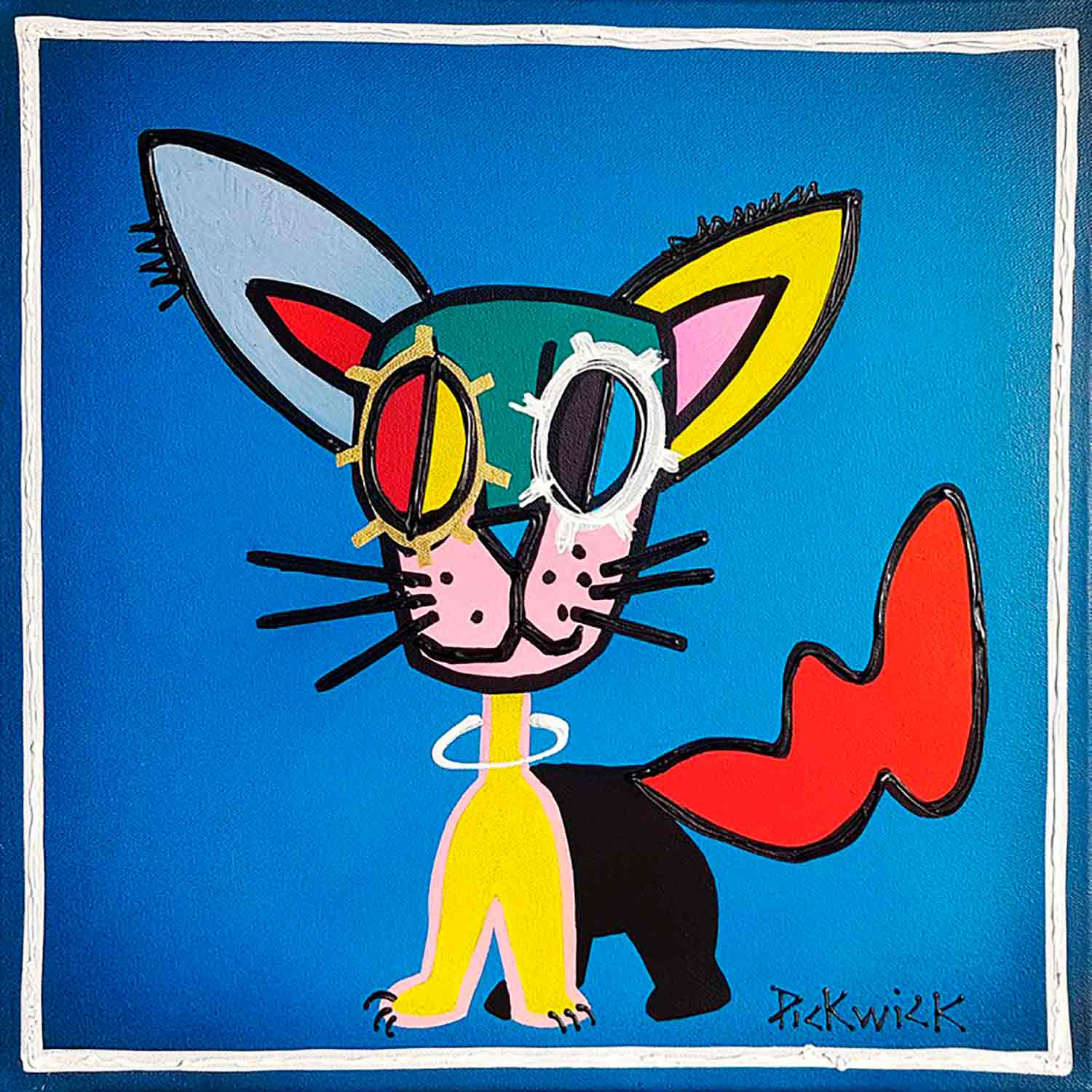 Pickwick, Dog my cat, painting - Artalistic online contemporary art buying and selling gallery