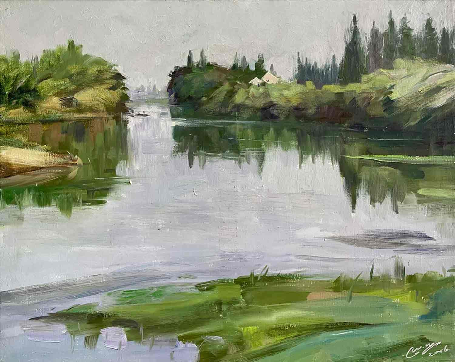 Chen Weinan, Silent flow, painting - Artalistic online contemporary art buying and selling gallery