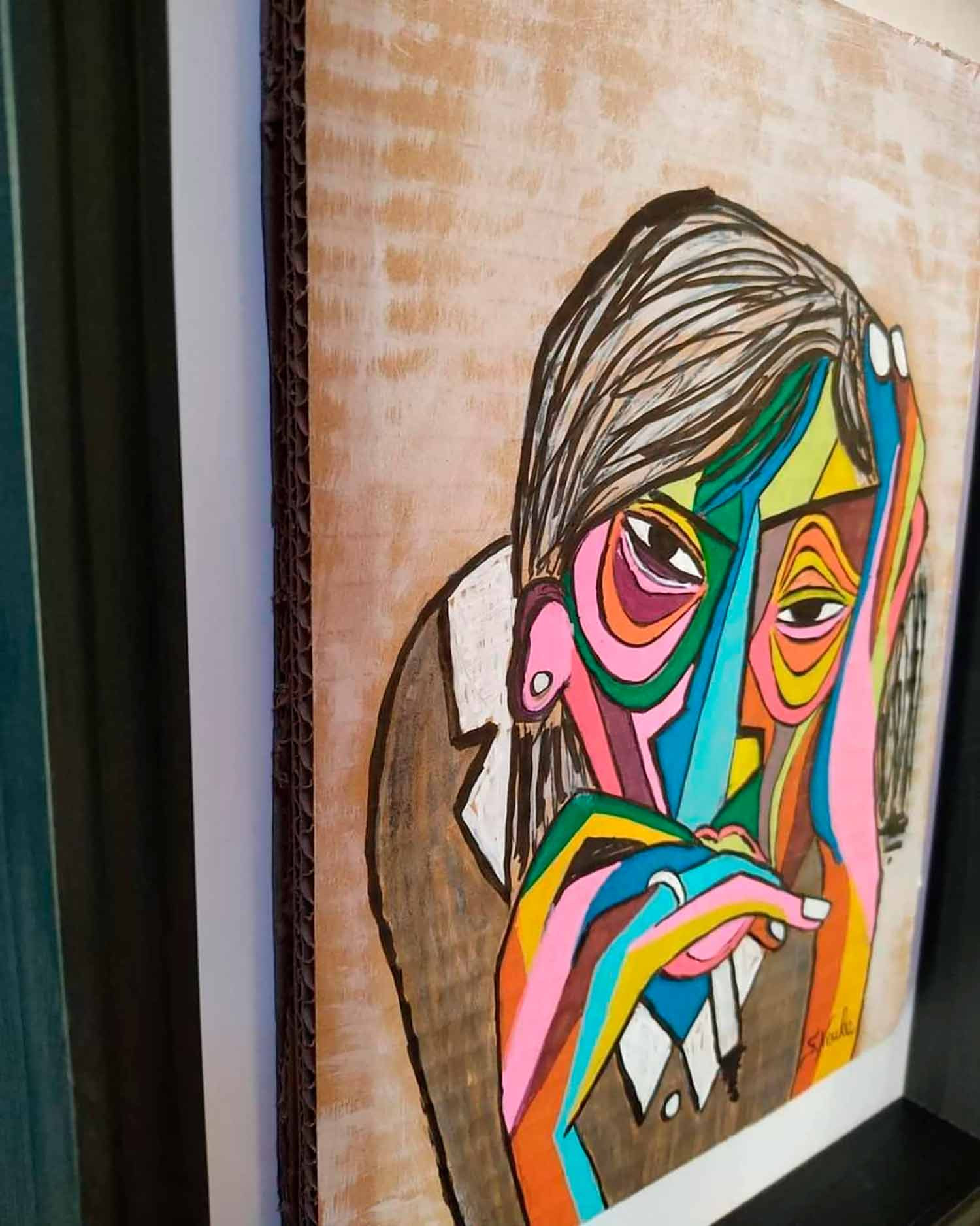 Gagart, Pensif, painting - Artalistic online contemporary art buying and selling gallery