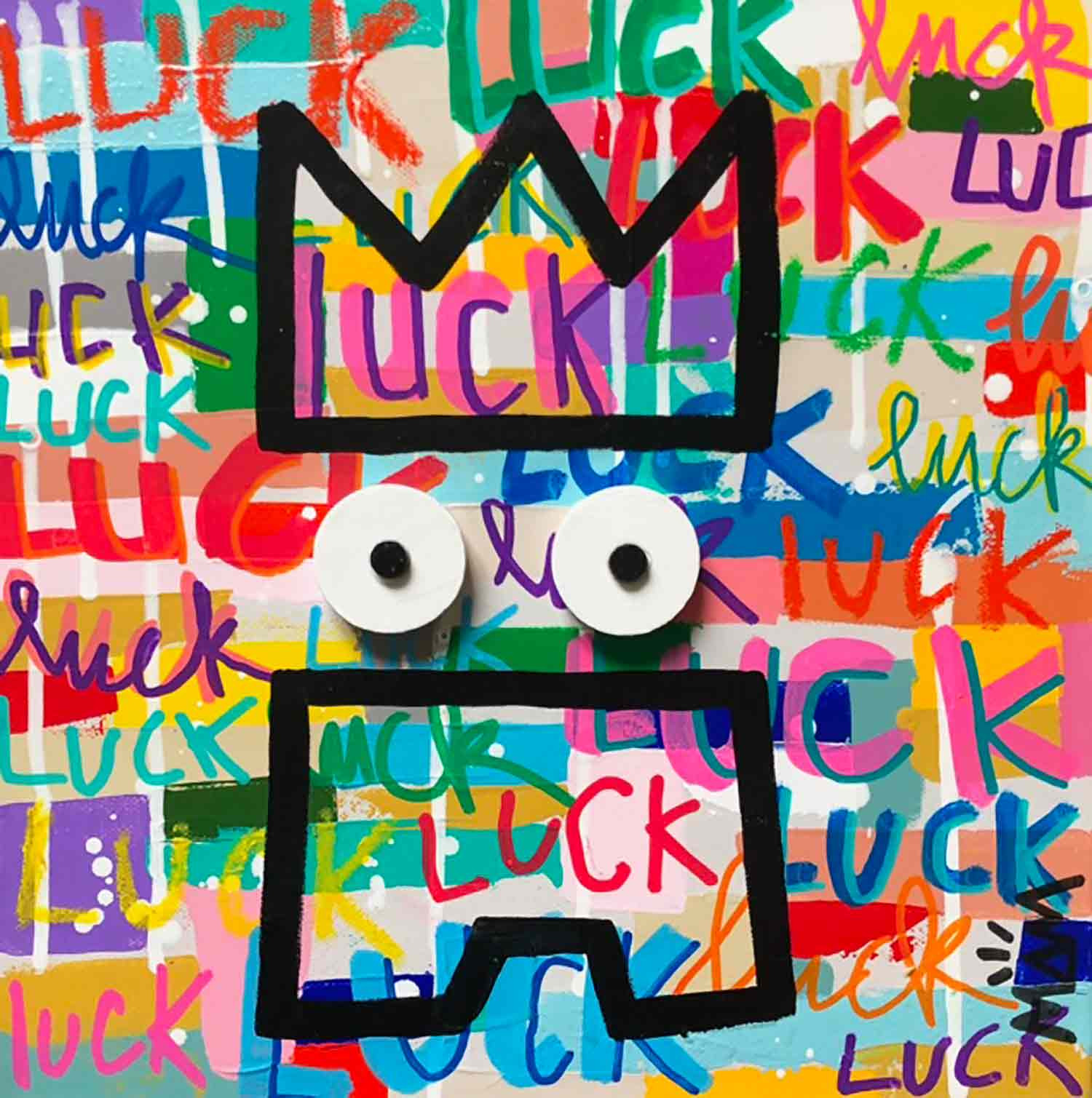 MAM, Luck, painting - Artalistic online contemporary art buying and selling gallery