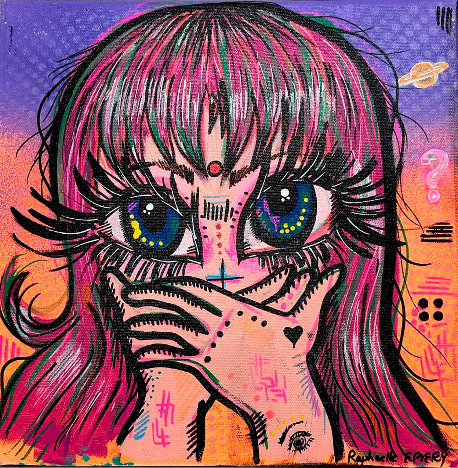 Raphaëlle Emery, Sanzarus, painting - Artalistic online contemporary art buying and selling gallery