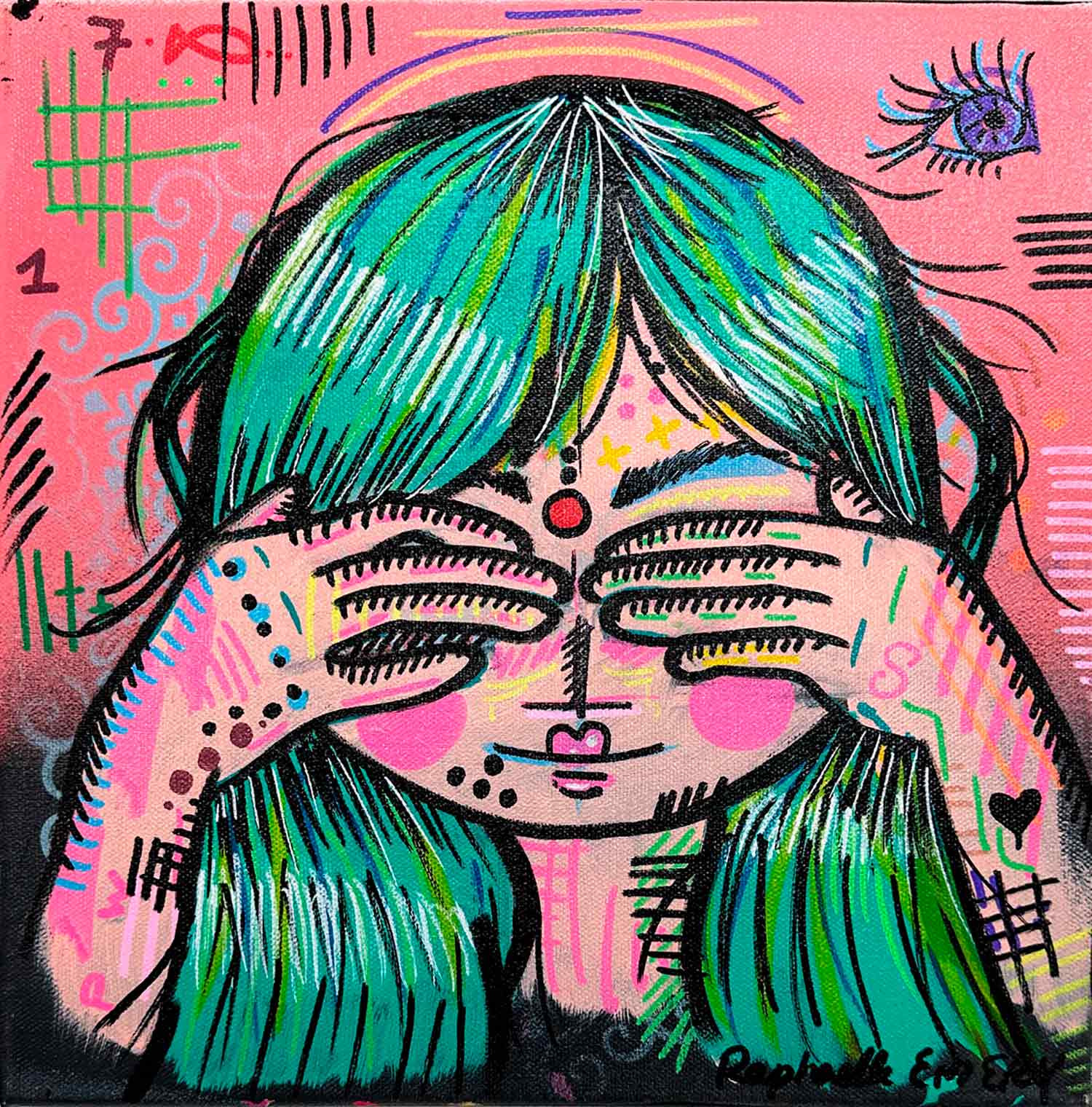 Raphaëlle Emery, Sanzarus, painting - Artalistic online contemporary art buying and selling gallery
