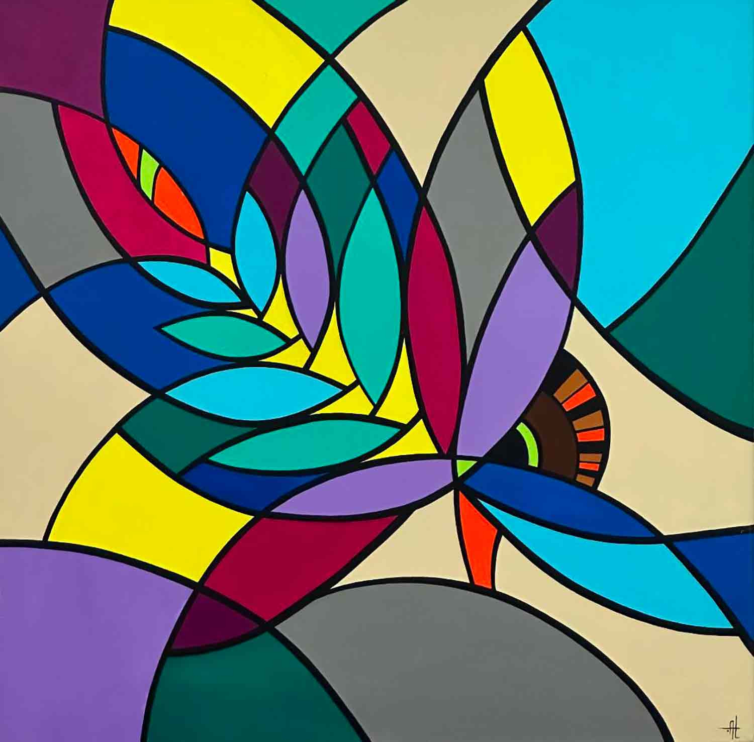 Alina Cabanel, Porte Bonheur, painting - Artalistic online contemporary art buying and selling gallery
