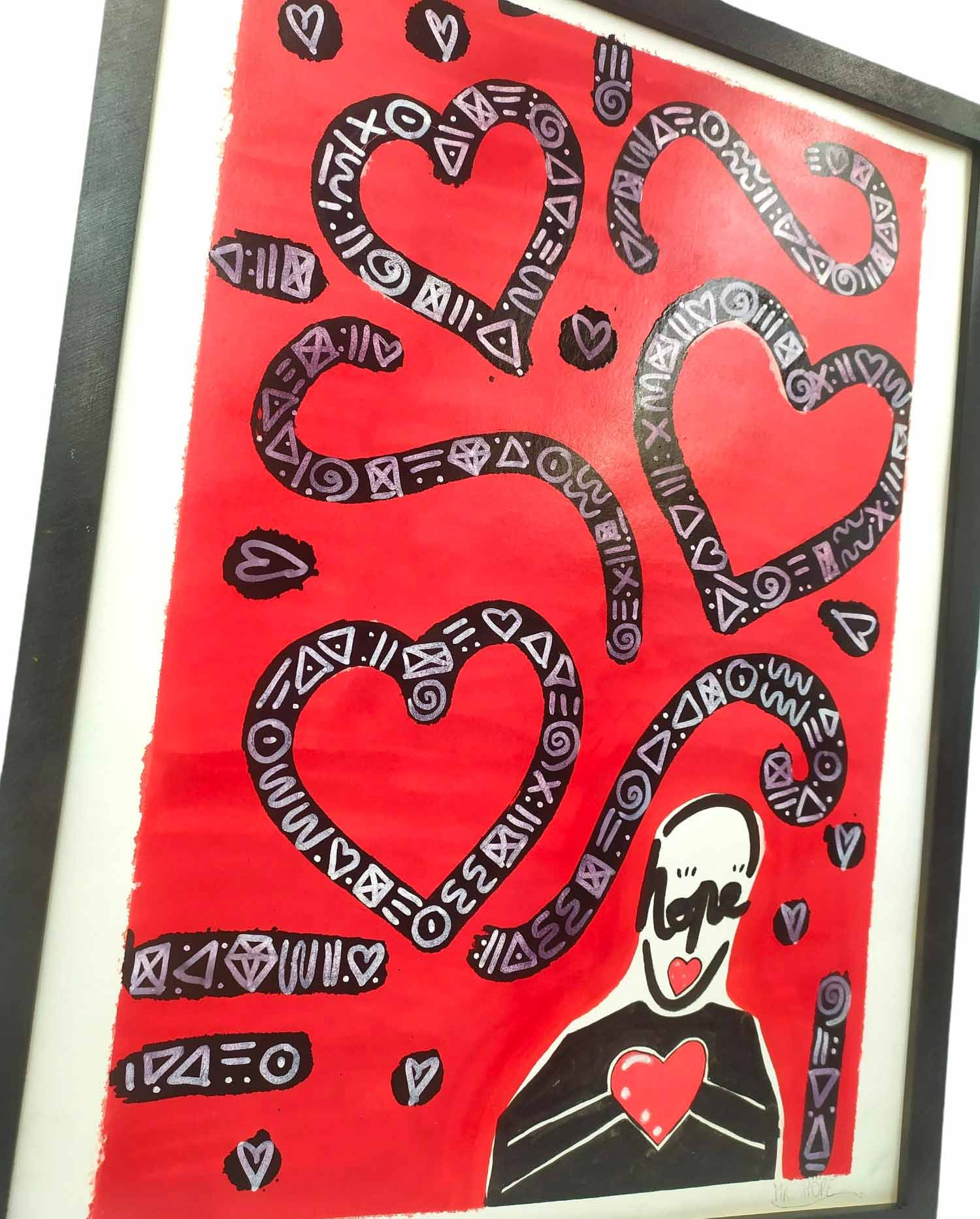 Mr Hope, Love, painting - Artalistic online contemporary art buying and selling gallery