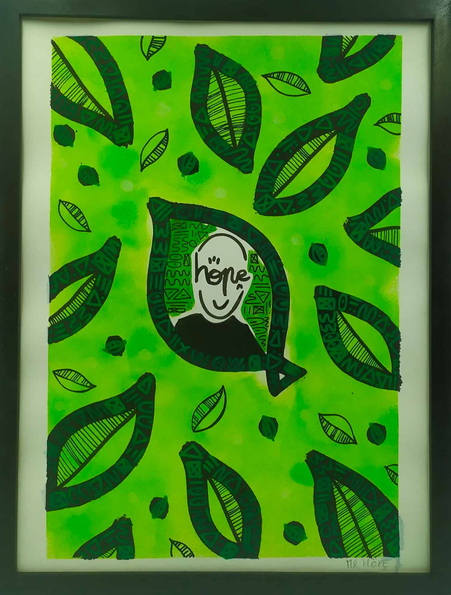 Mr Hope, en mode nature, painting - Artalistic online contemporary art buying and selling gallery
