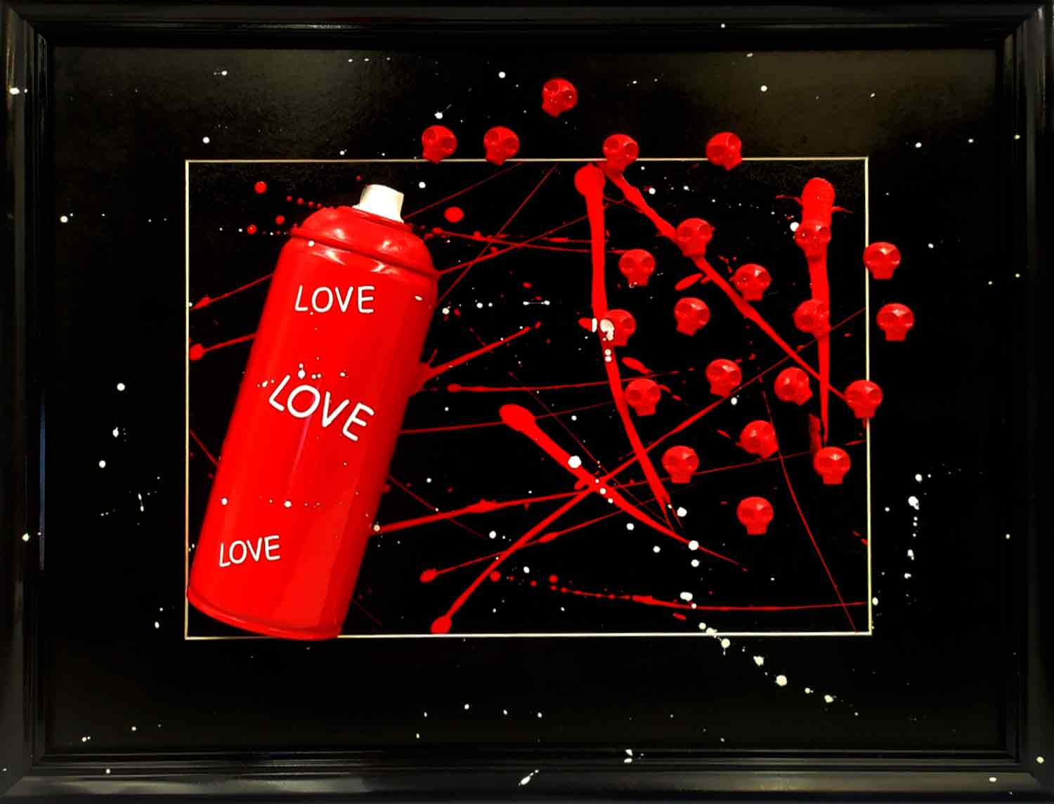 VL, Loveskull, painting - Artalistic online contemporary art buying and selling gallery