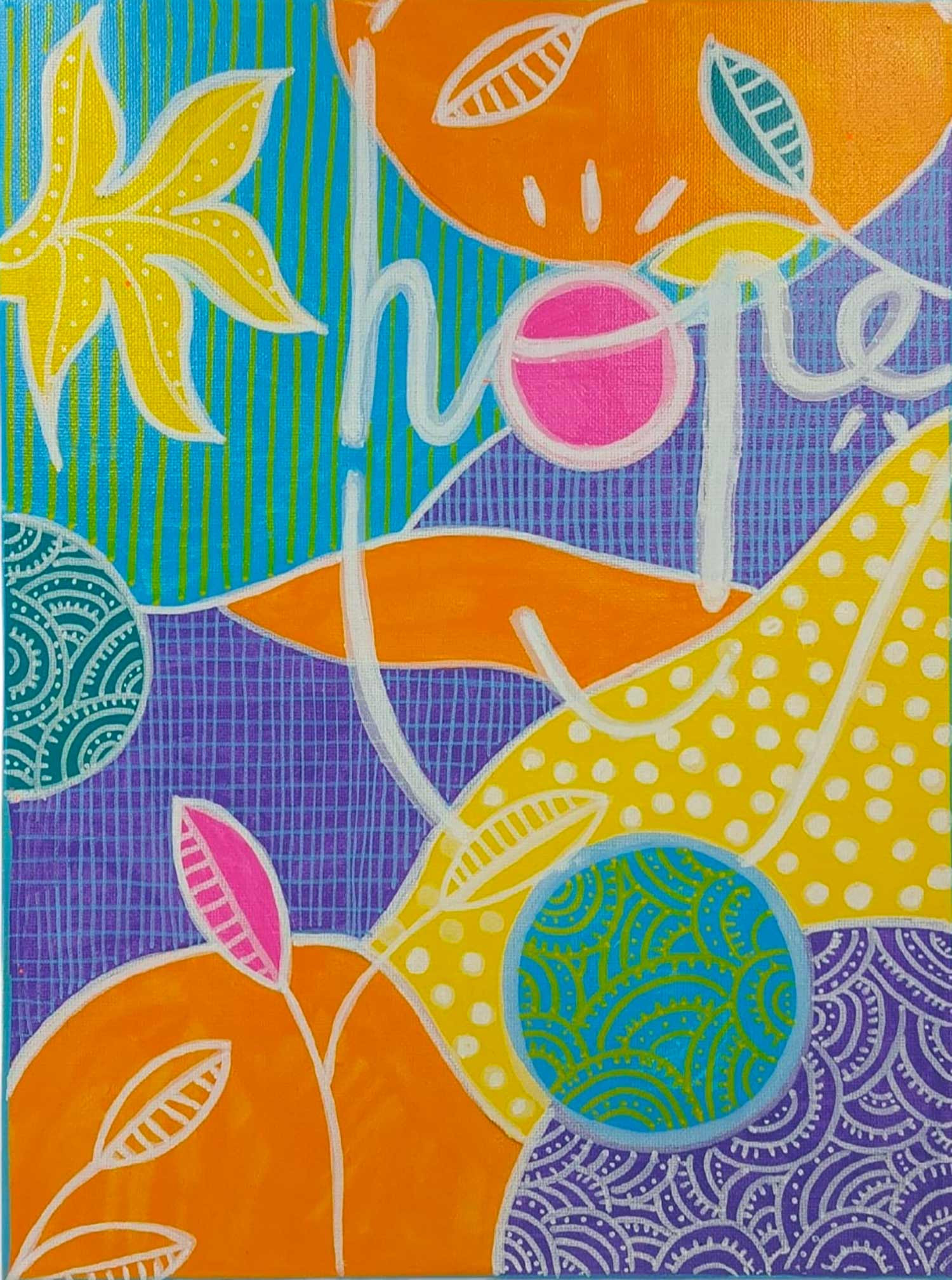Mr Hope, Mr Hope camouflage 1, painting - Artalistic online contemporary art buying and selling gallery