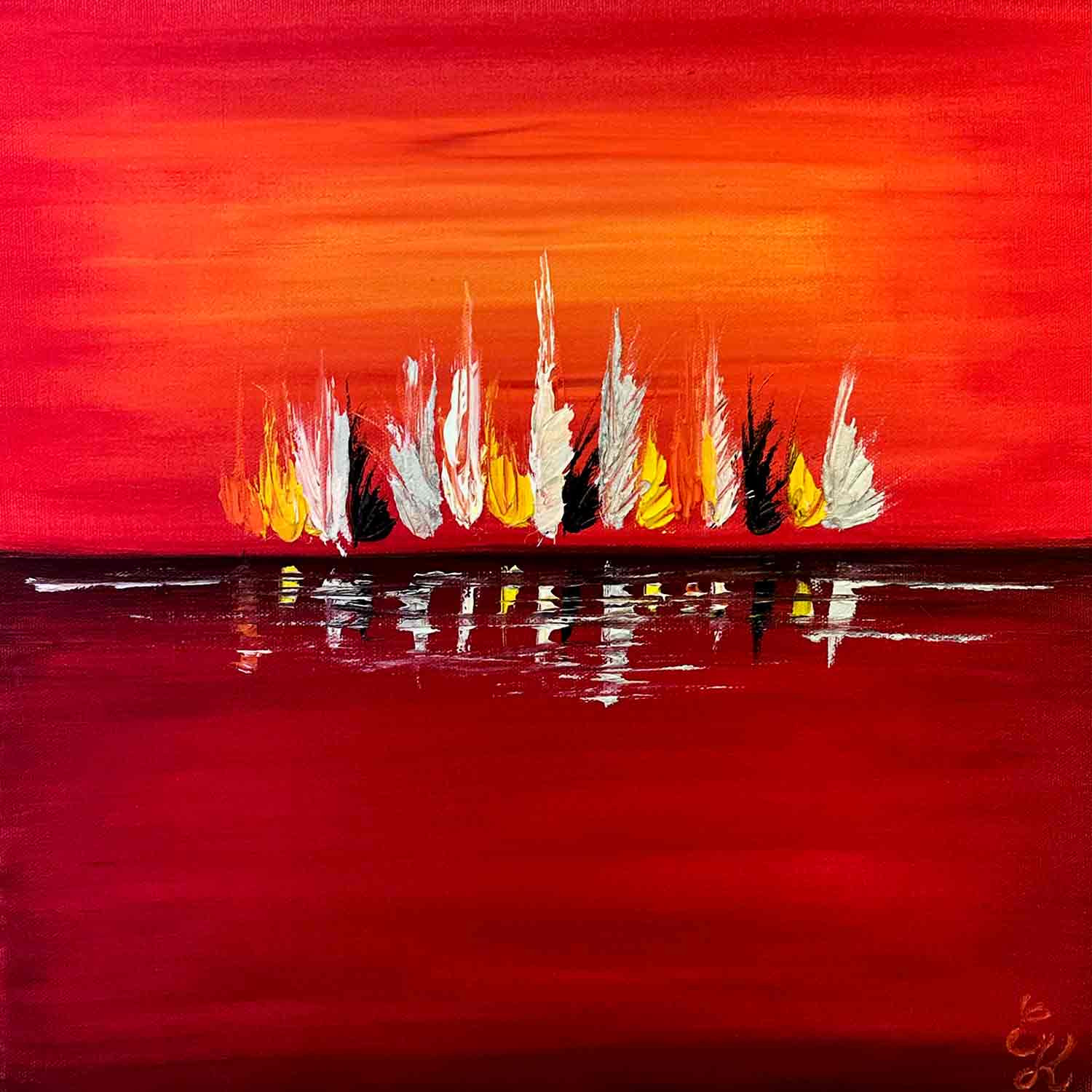 Emilie Kieffer, Ardente, painting - Artalistic online contemporary art buying and selling gallery
