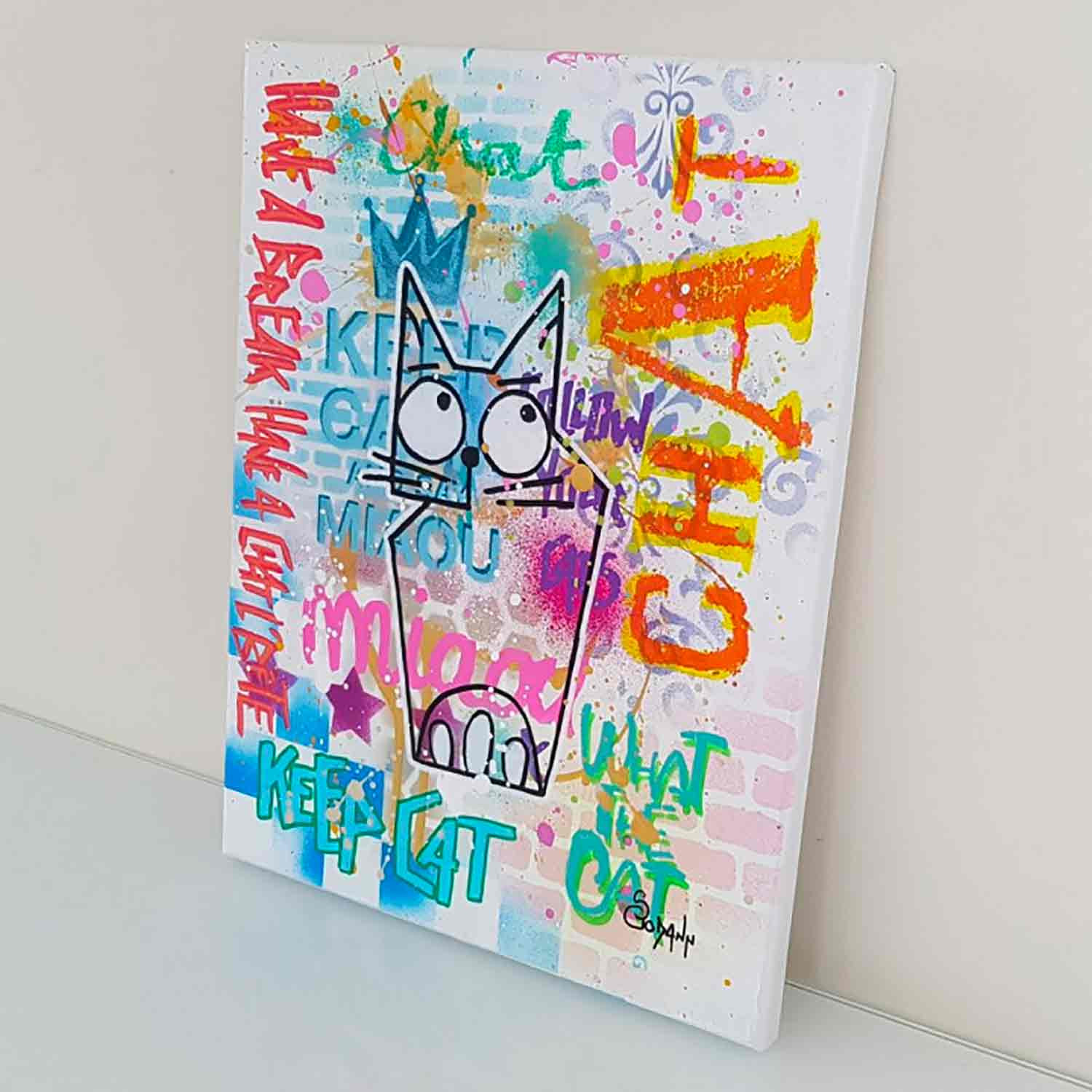 Stéphanie Godann, Chatnonyme, painting - Artalistic online contemporary art buying and selling gallery