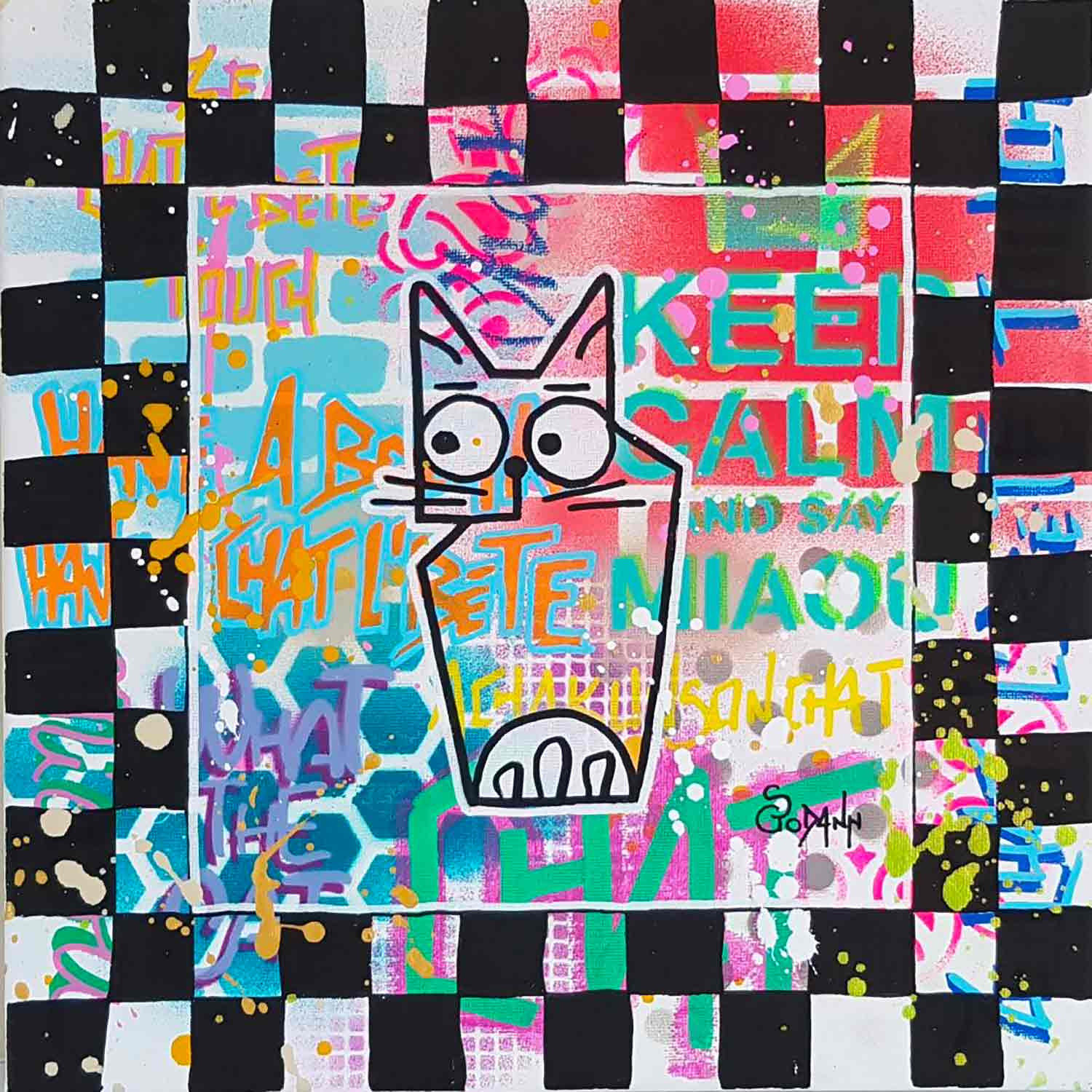 Stéphanie Godann, Chatnonyme, painting - Artalistic online contemporary art buying and selling gallery
