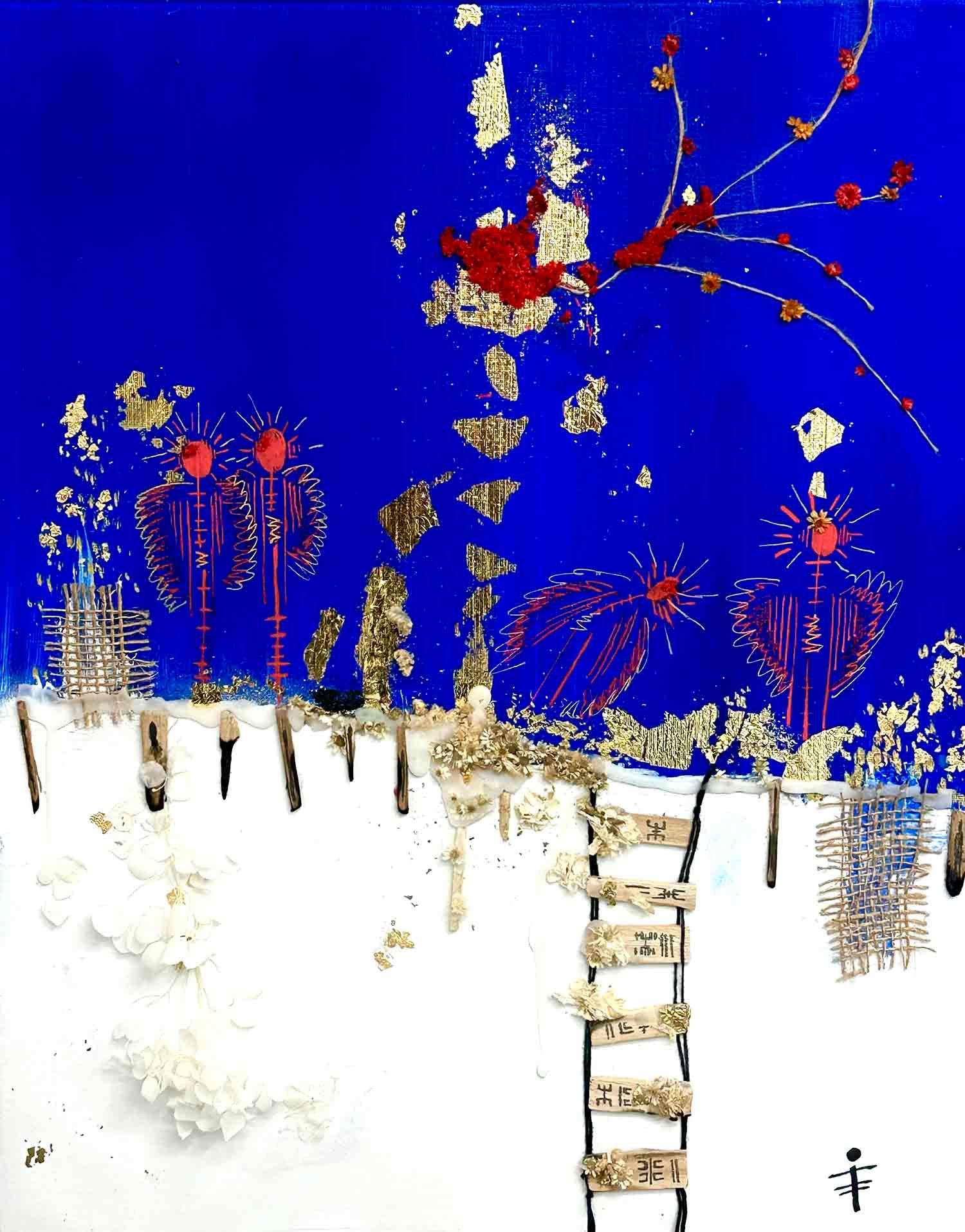 Olympe Persée, Le rêve des esprits oubliés, painting - Artalistic online contemporary art buying and selling gallery