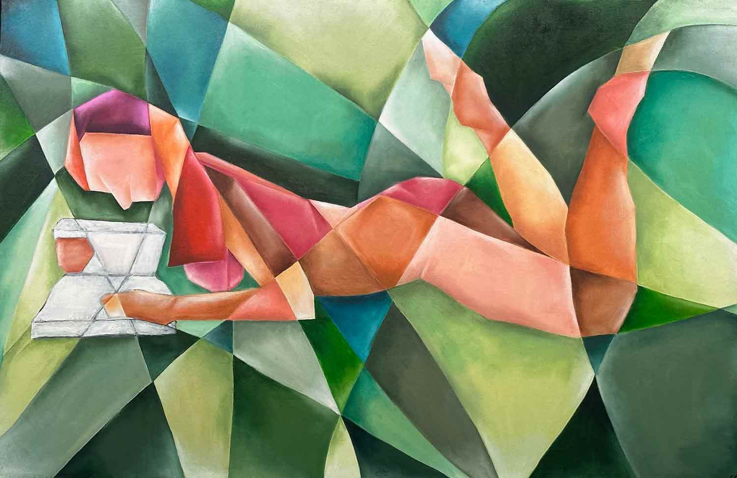 Marly, Sérénité, painting - Artalistic online contemporary art buying and selling gallery