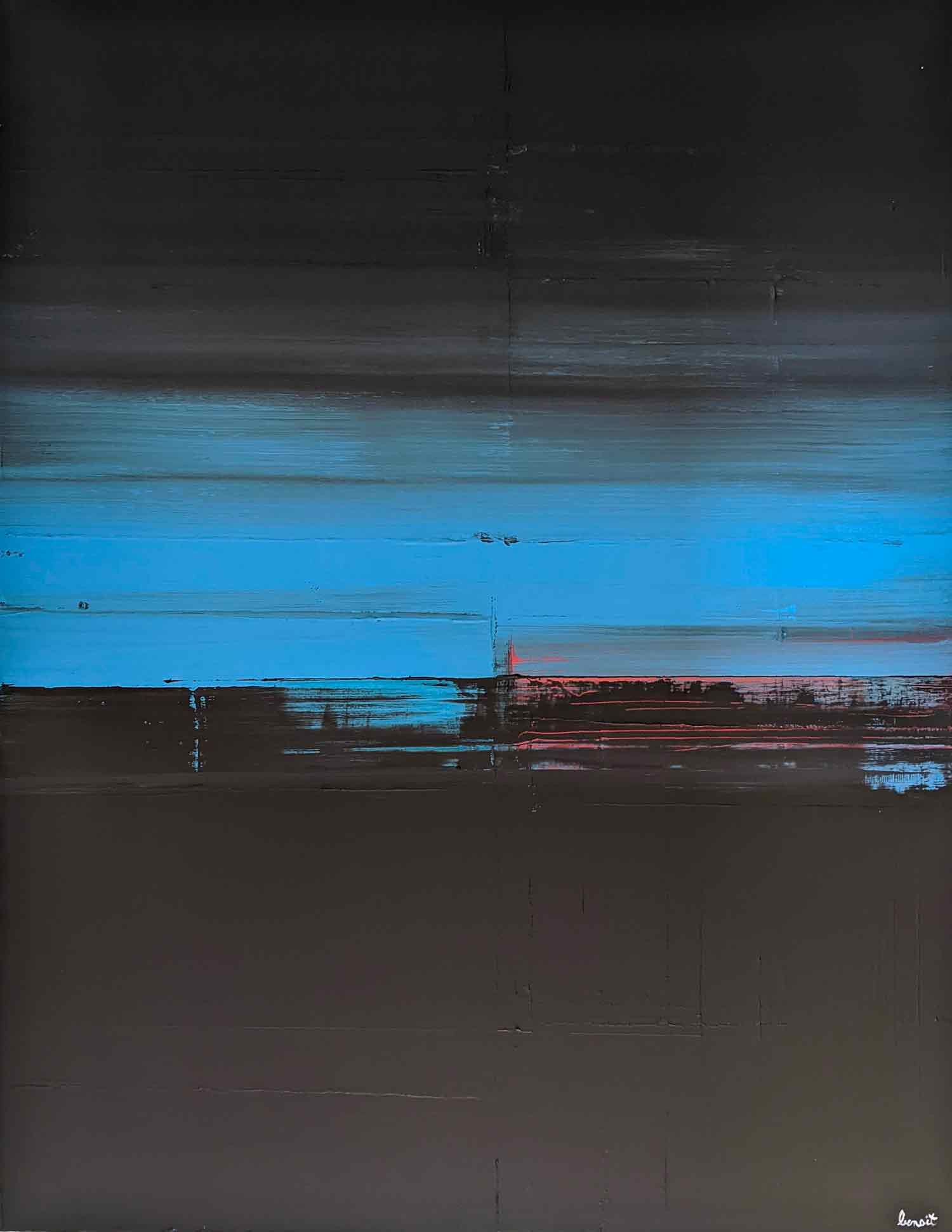Benoit Guérin, Coucher de soleil, painting - Artalistic online contemporary art buying and selling gallery