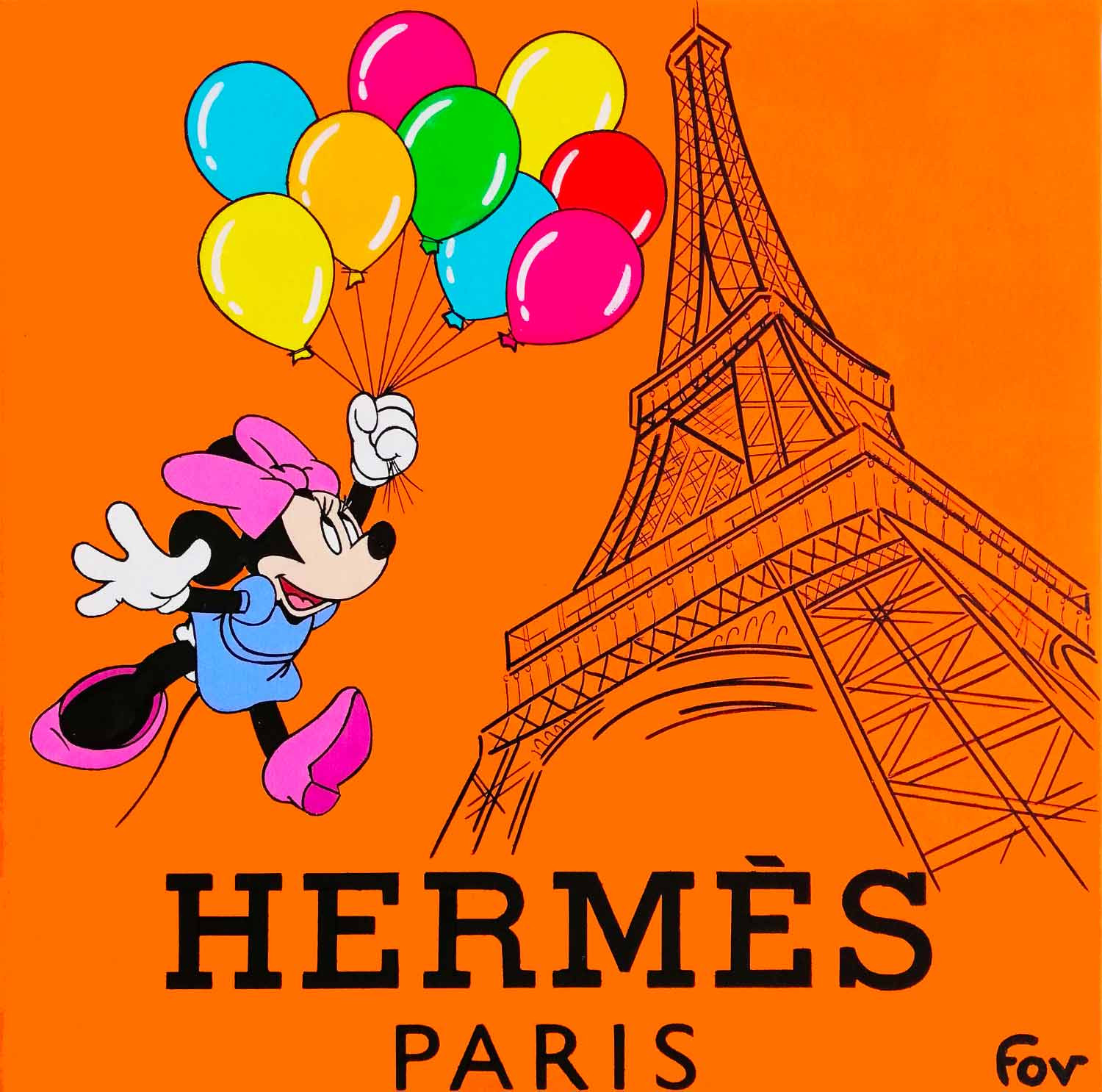 Fov, Minnie Balloons, painting - Artalistic online contemporary art buying and selling gallery