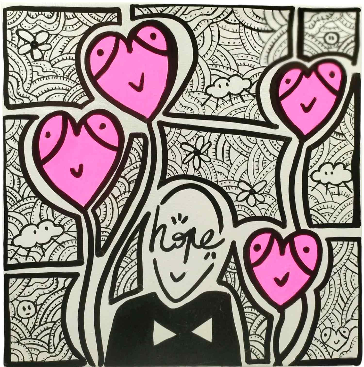 Mr Hope, Love, painting - Artalistic online contemporary art buying and selling gallery