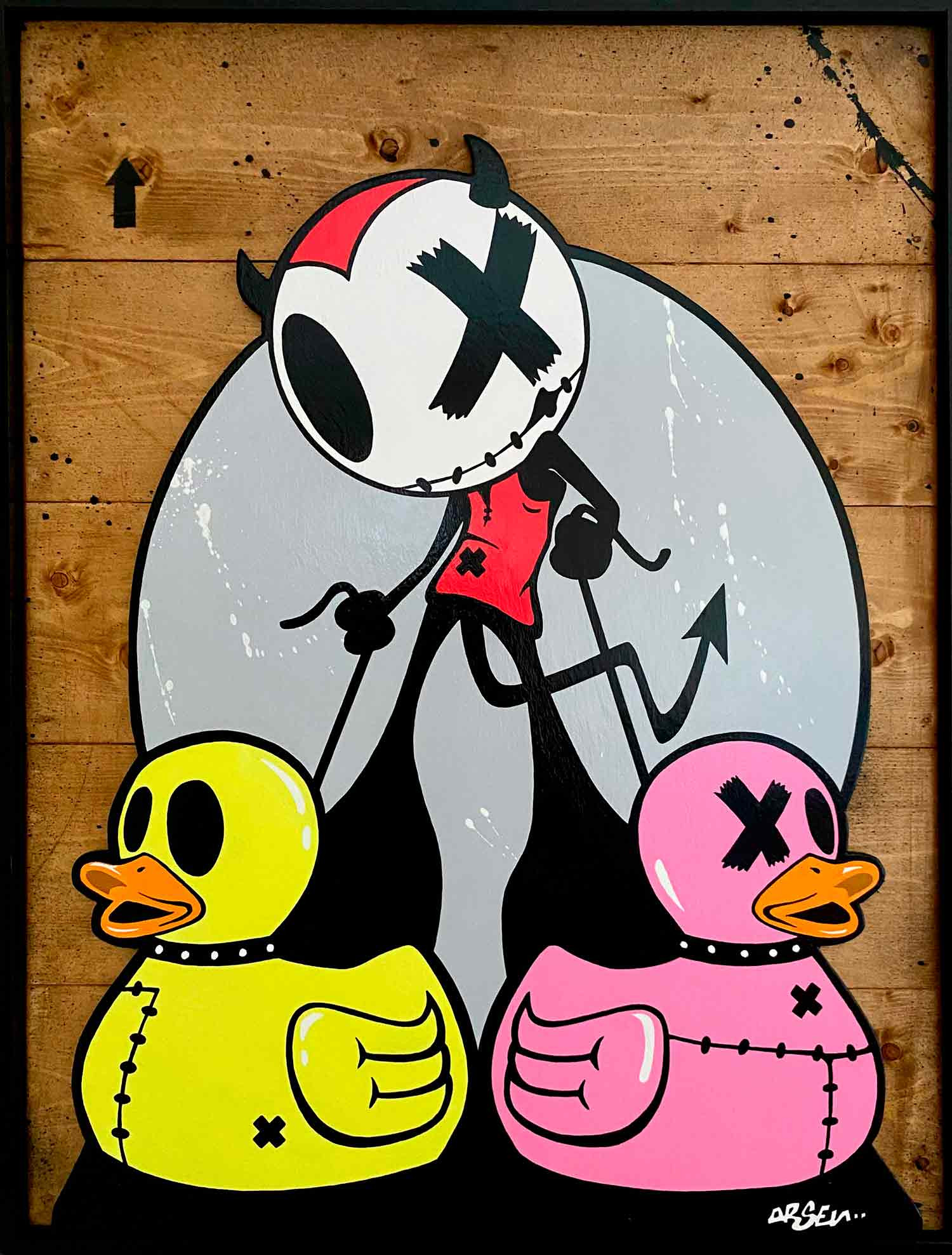 Arsen, mes p'tits kanards, painting - Artalistic online contemporary art buying and selling gallery