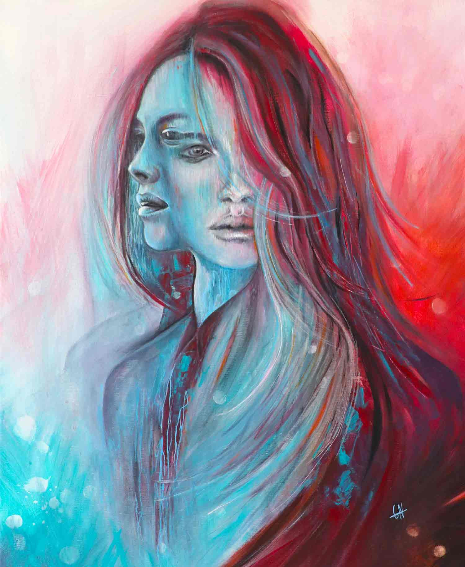 Carmin Cuivré, de miel et de vitriol, painting - Artalistic online contemporary art buying and selling gallery