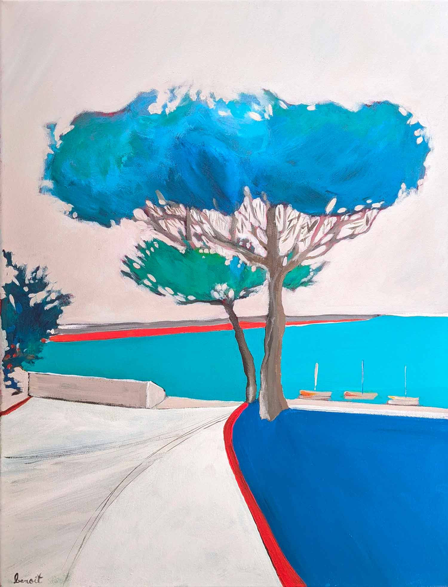 Benoit Guérin, Seaside, painting - Artalistic online contemporary art buying and selling gallery