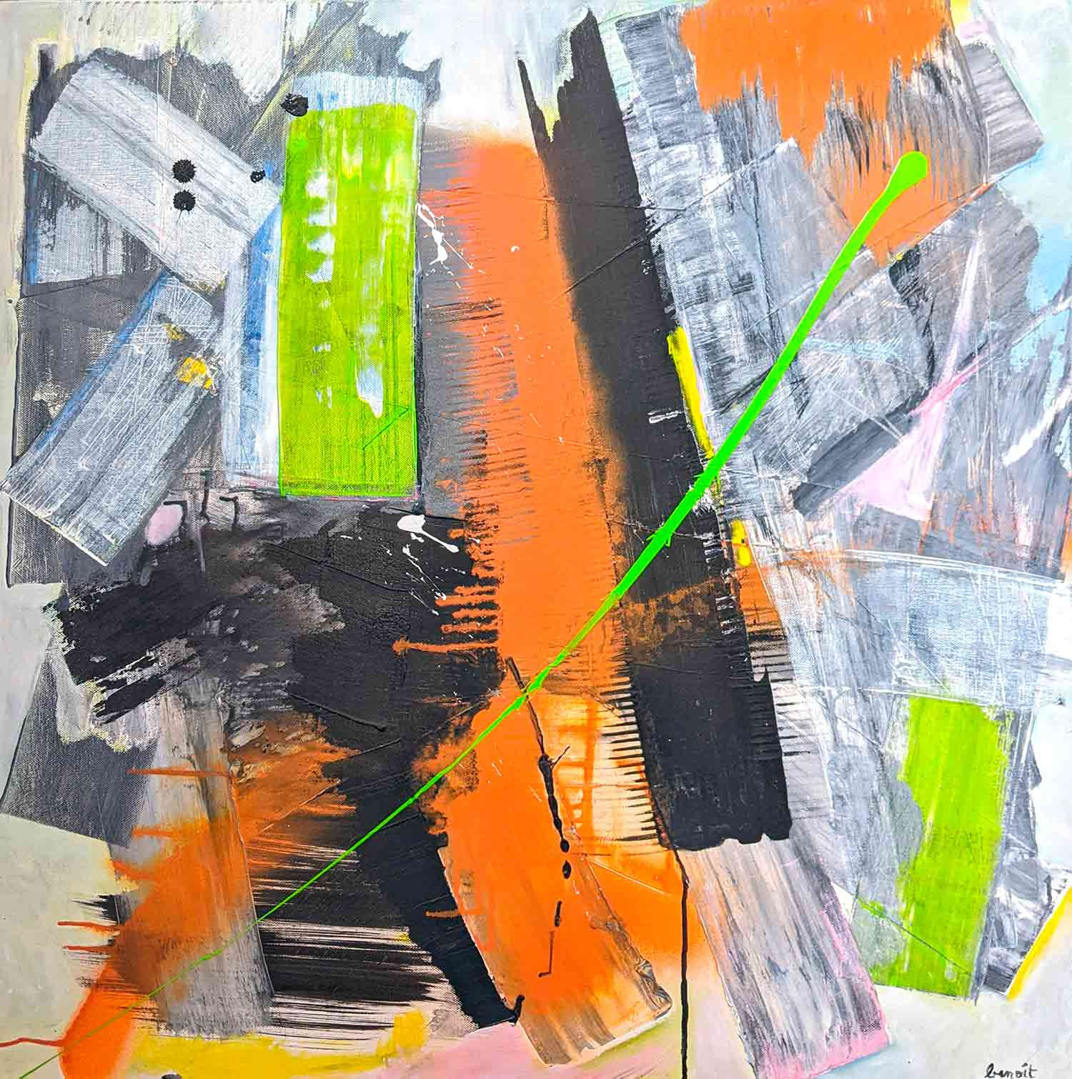 Benoit Guérin, City, painting - Artalistic online contemporary art buying and selling gallery