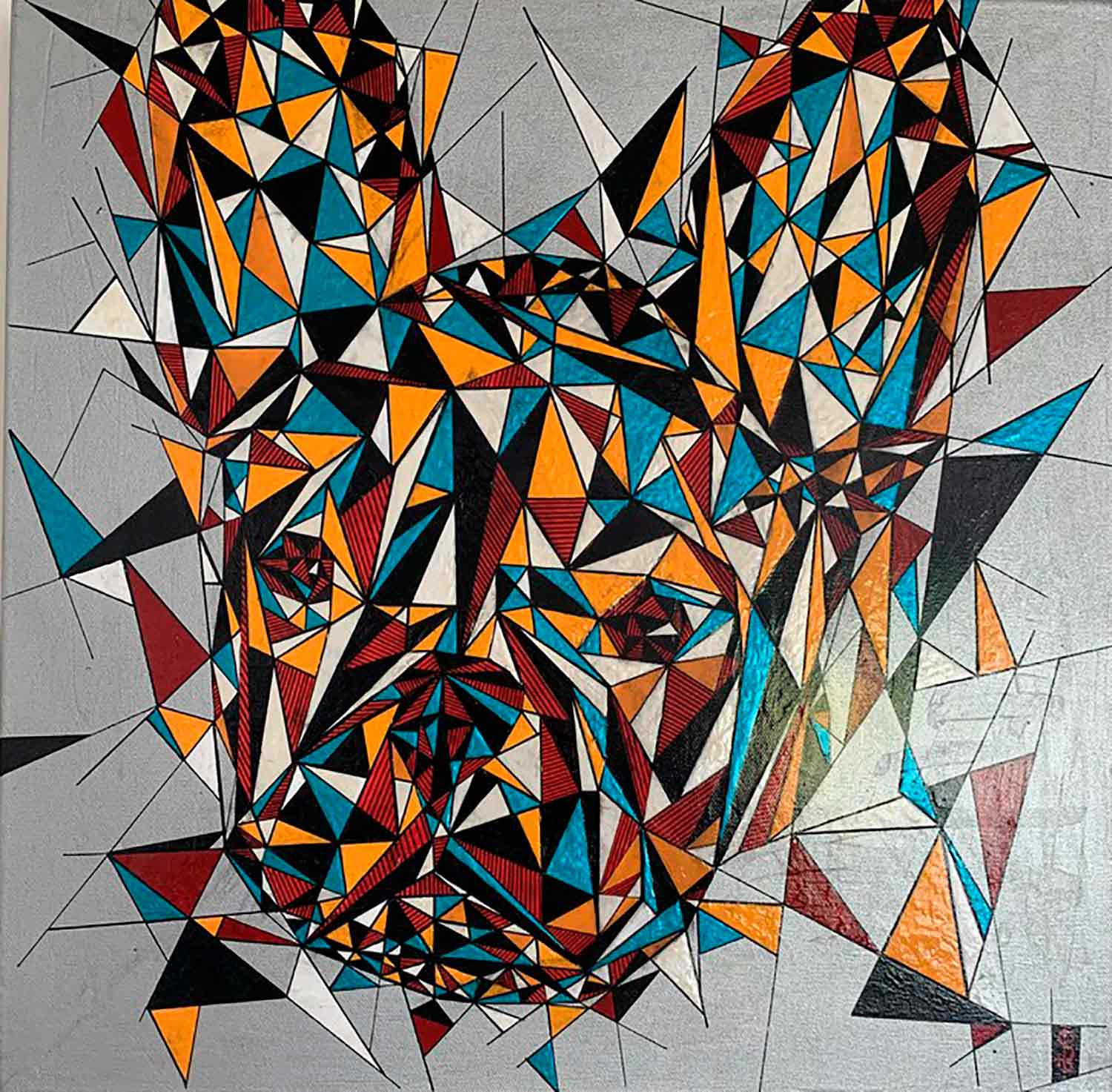 SB, Bulldog, painting - Artalistic online contemporary art buying and selling gallery