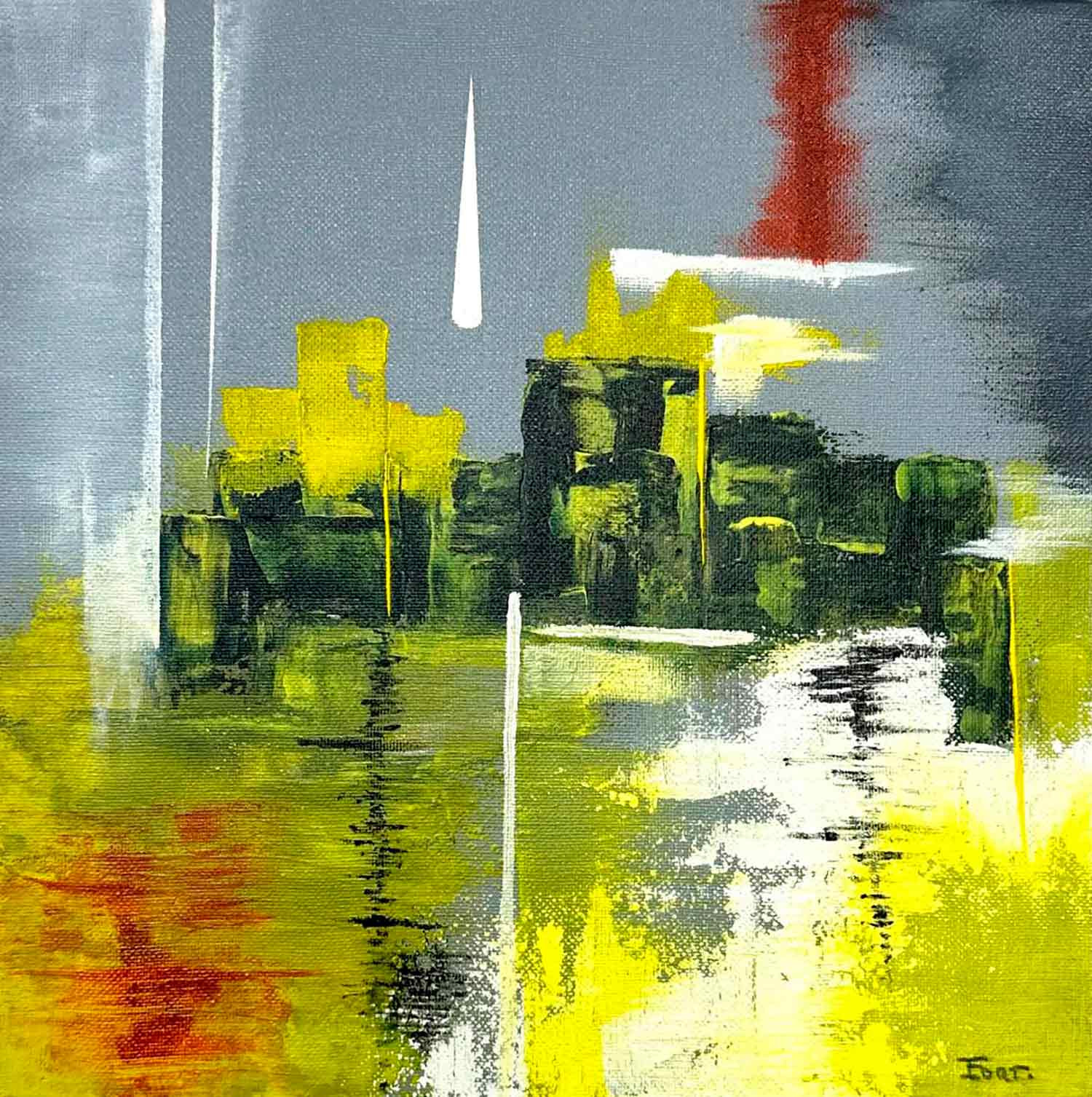 Isabelle Fort, Sin City, painting - Artalistic online contemporary art buying and selling gallery
