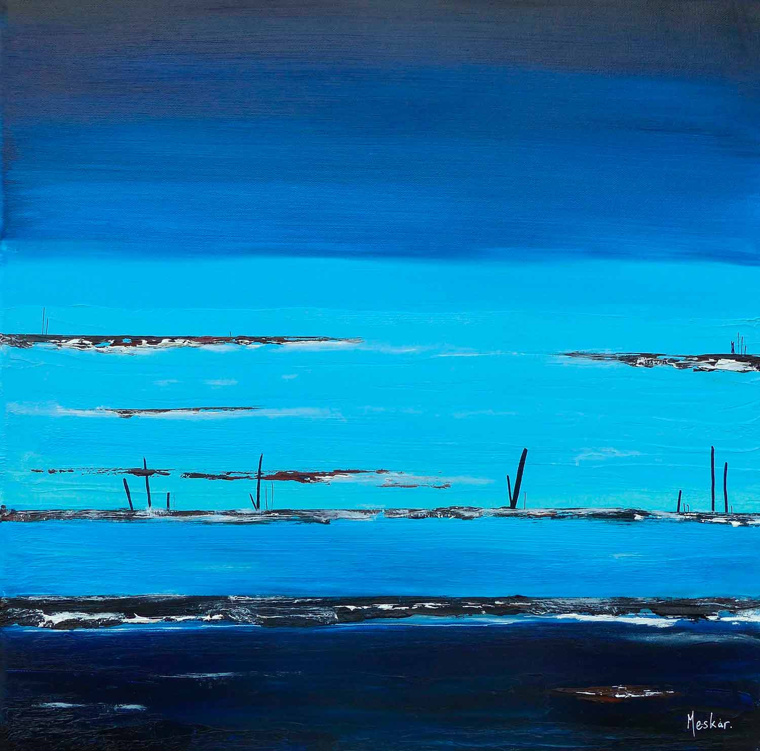 Meskar, Marée basse, painting - Artalistic online contemporary art buying and selling gallery