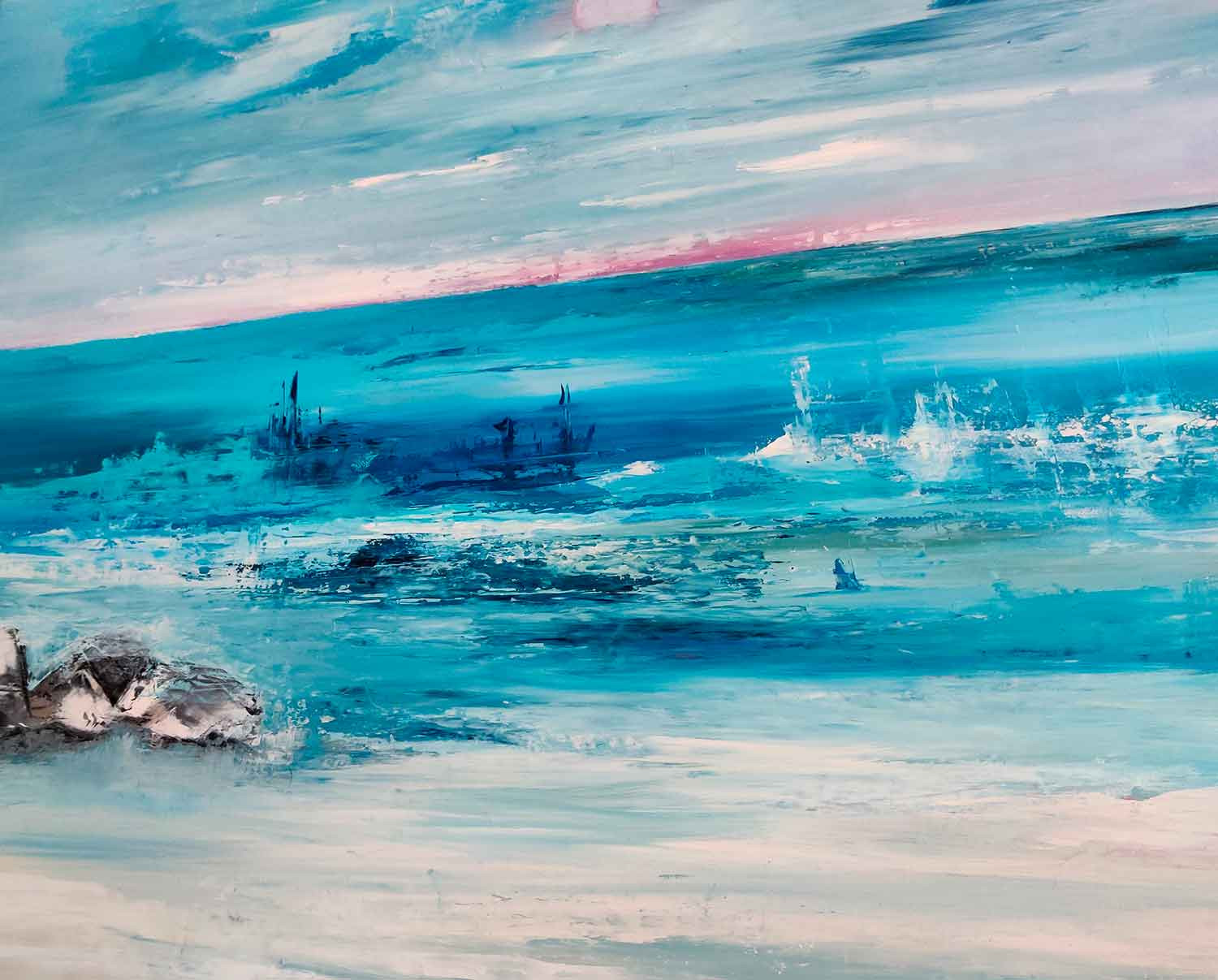 Marie Line Robert, ocean, painting - Artalistic online contemporary art buying and selling gallery